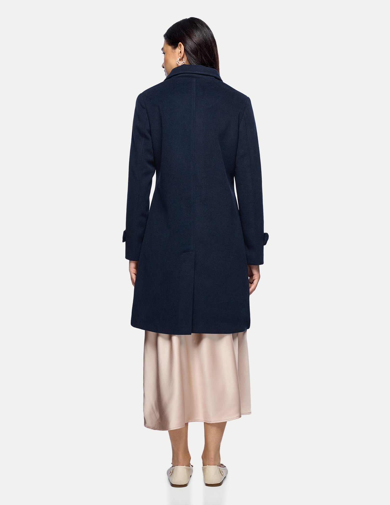 Longline Relaxed Fit Coat Jacket Navy - U.S. Polo Assn. India | Large