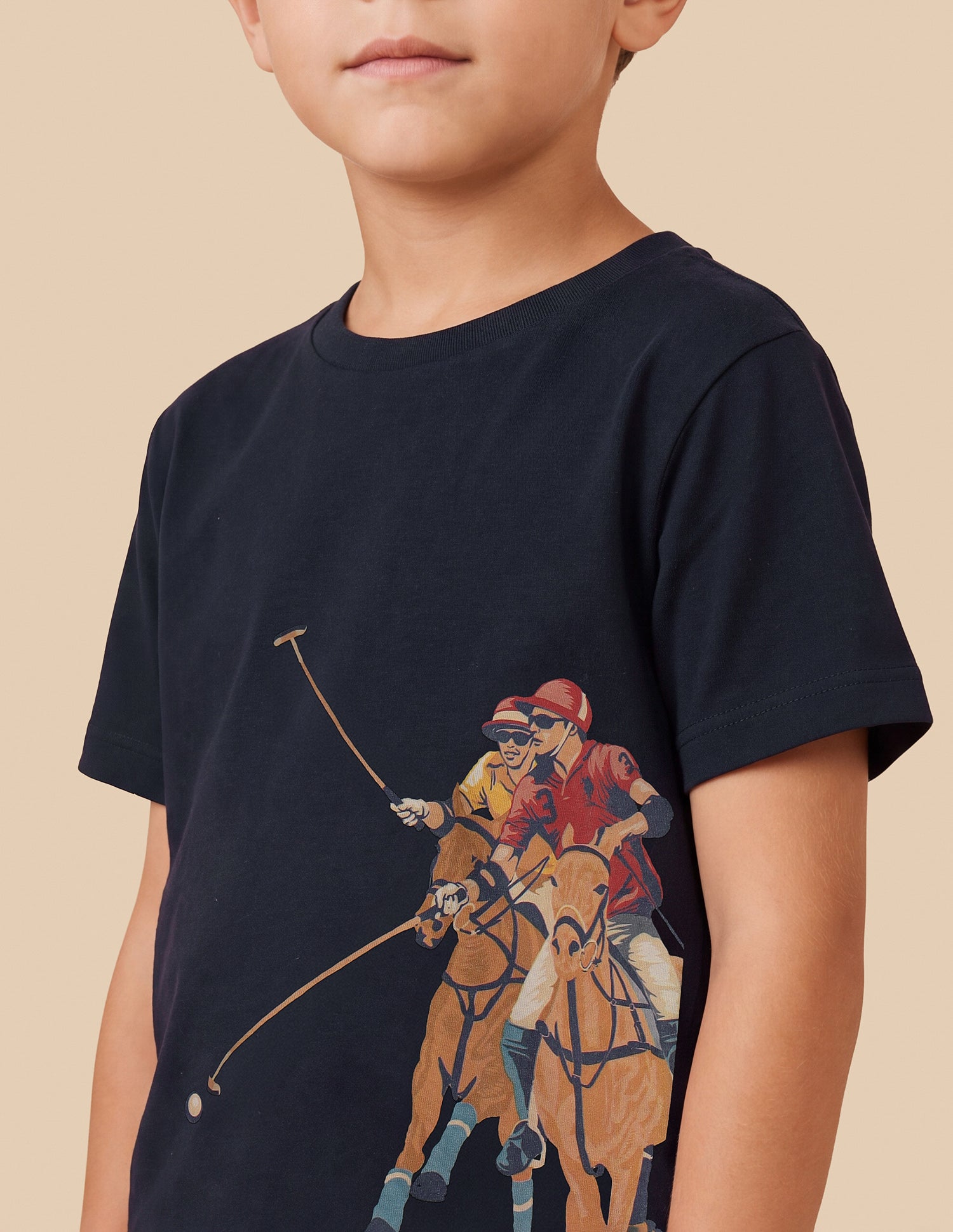 Graphic Brand Printed Regular Fit T-Shirt Navy - U.S. Polo Assn. India | Large