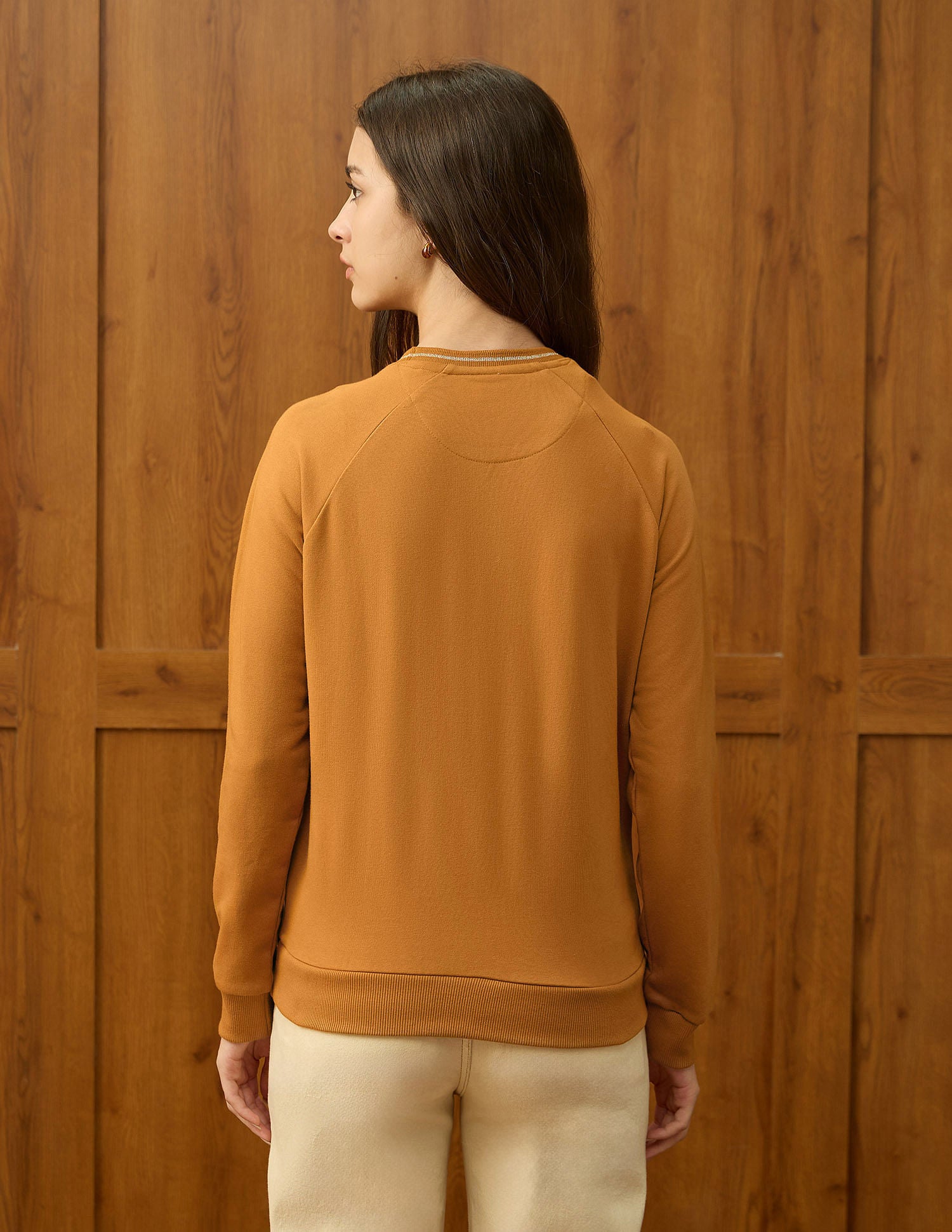 Brand Embroidered Sweatshirt Orange - U.S. POLO ASSN. | Large