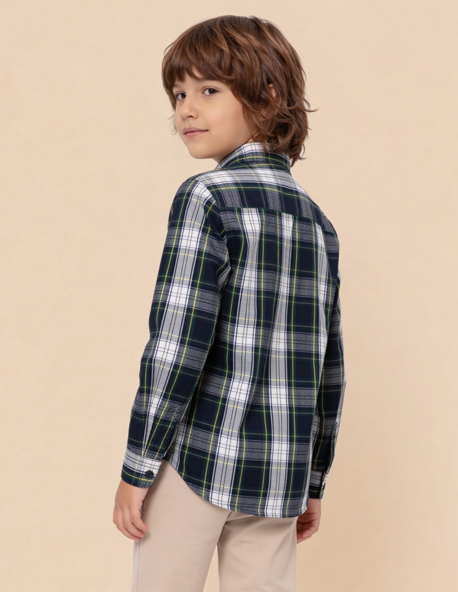 Tartan Checked Regular Fit Shirt Green - U.S. Polo Assn. India | Large
