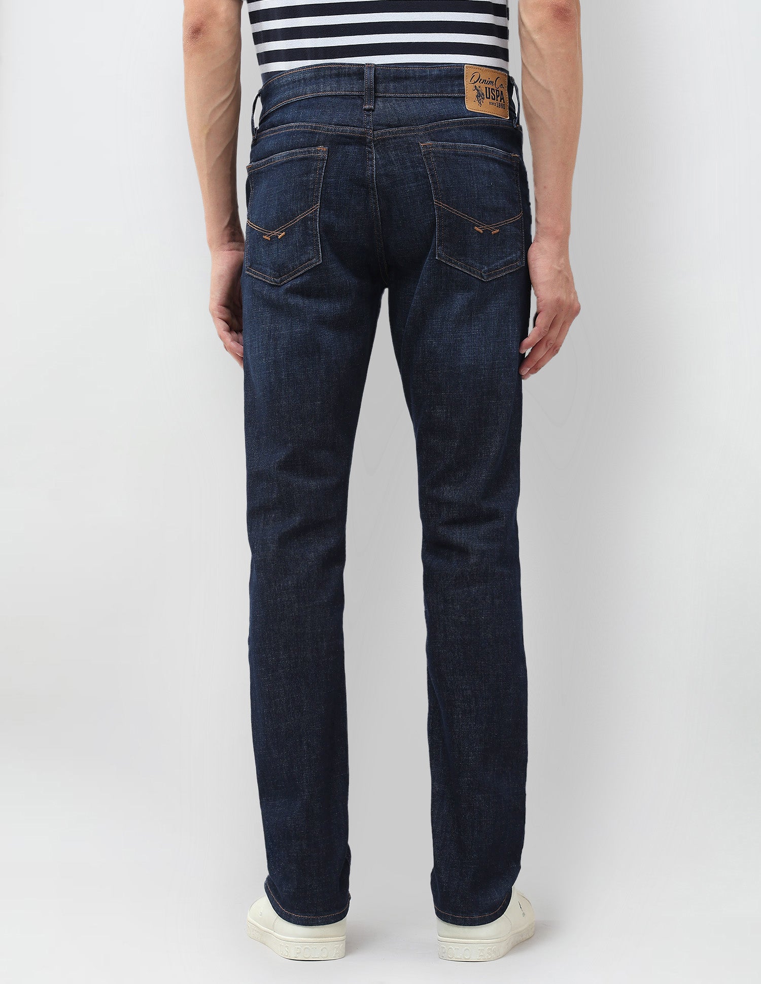 Regallo Skinny Fit Blue Jeans Dark Blue - U.S. Polo Assn. India | Large