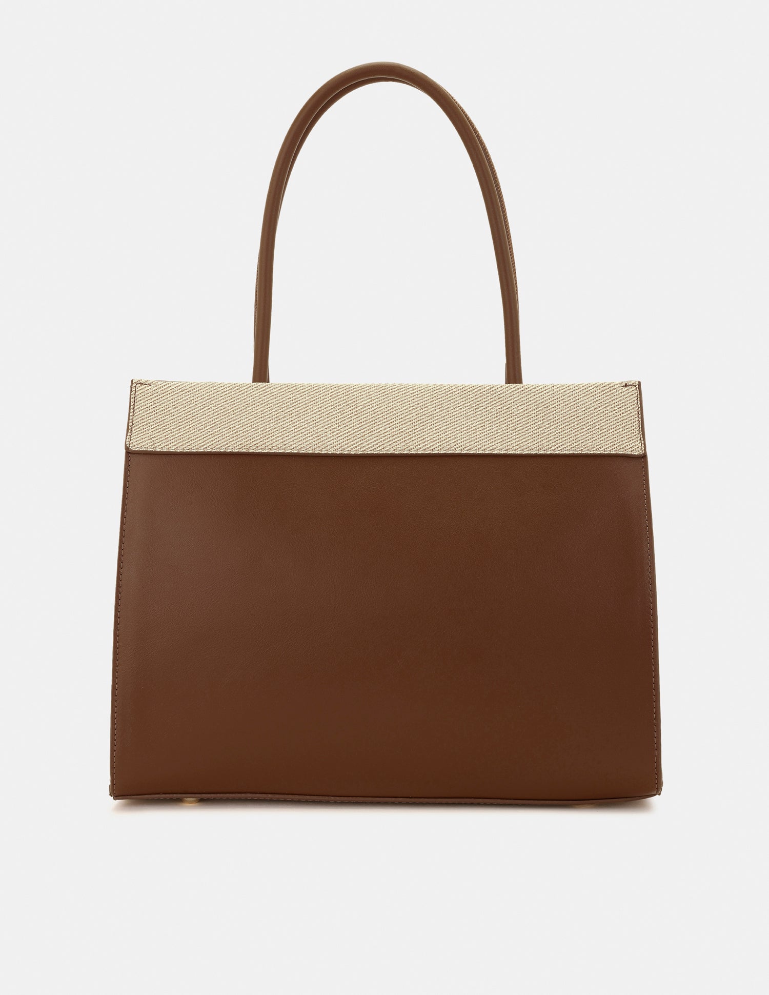 Women Alina Colour Blocked Satchel Bag Brown - U.S. POLO ASSN. | Large