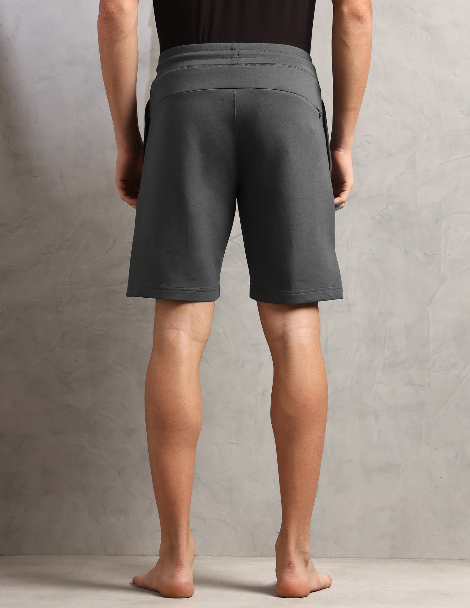 Mid Rise Comfort Fit PS003-PL Lounge Shorts - Pack Of 1 Iron Gate - U.S. Polo Assn. India | Large