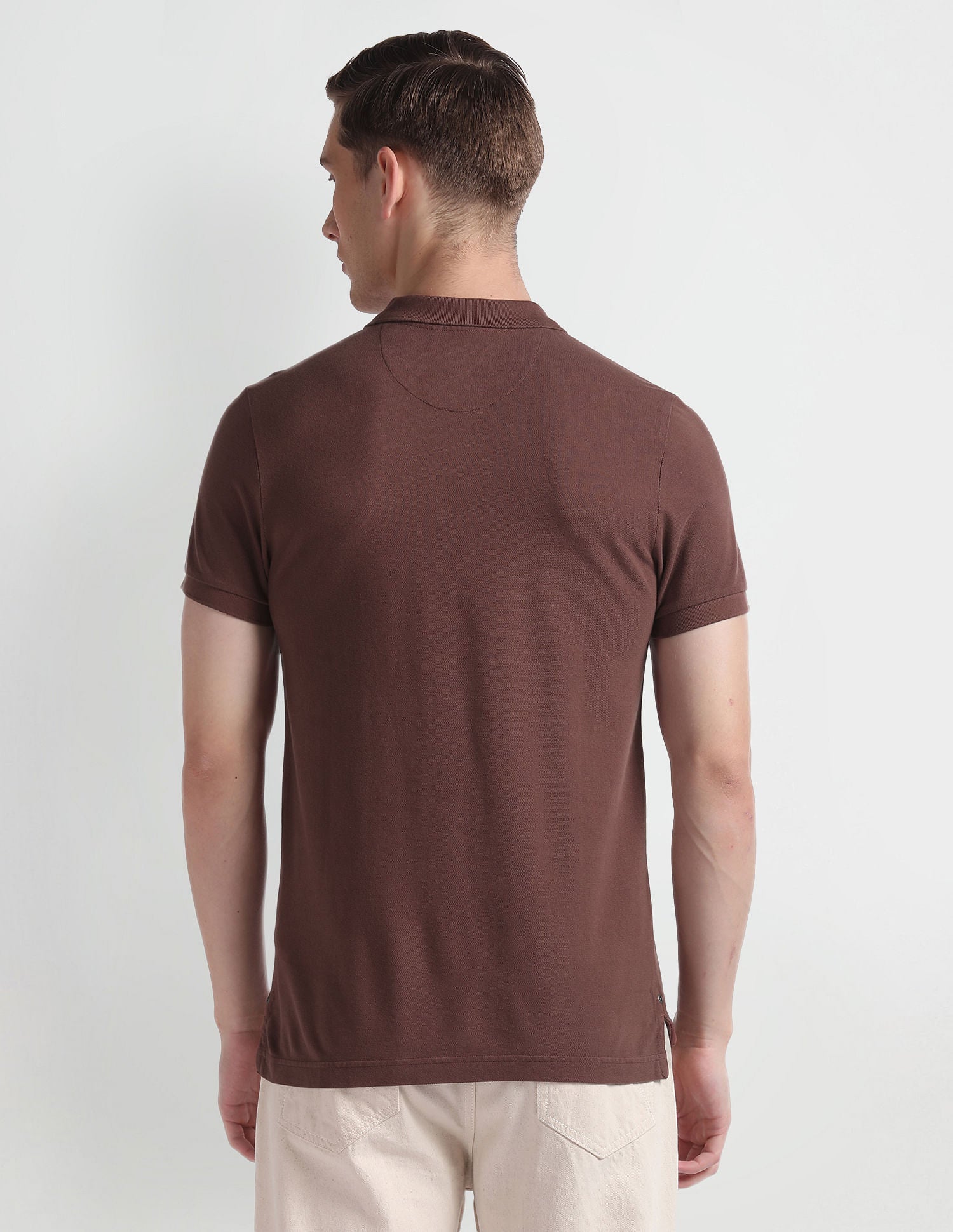 Cotton Pique Polo Shirt Copper - U.S. Polo Assn. India | Large