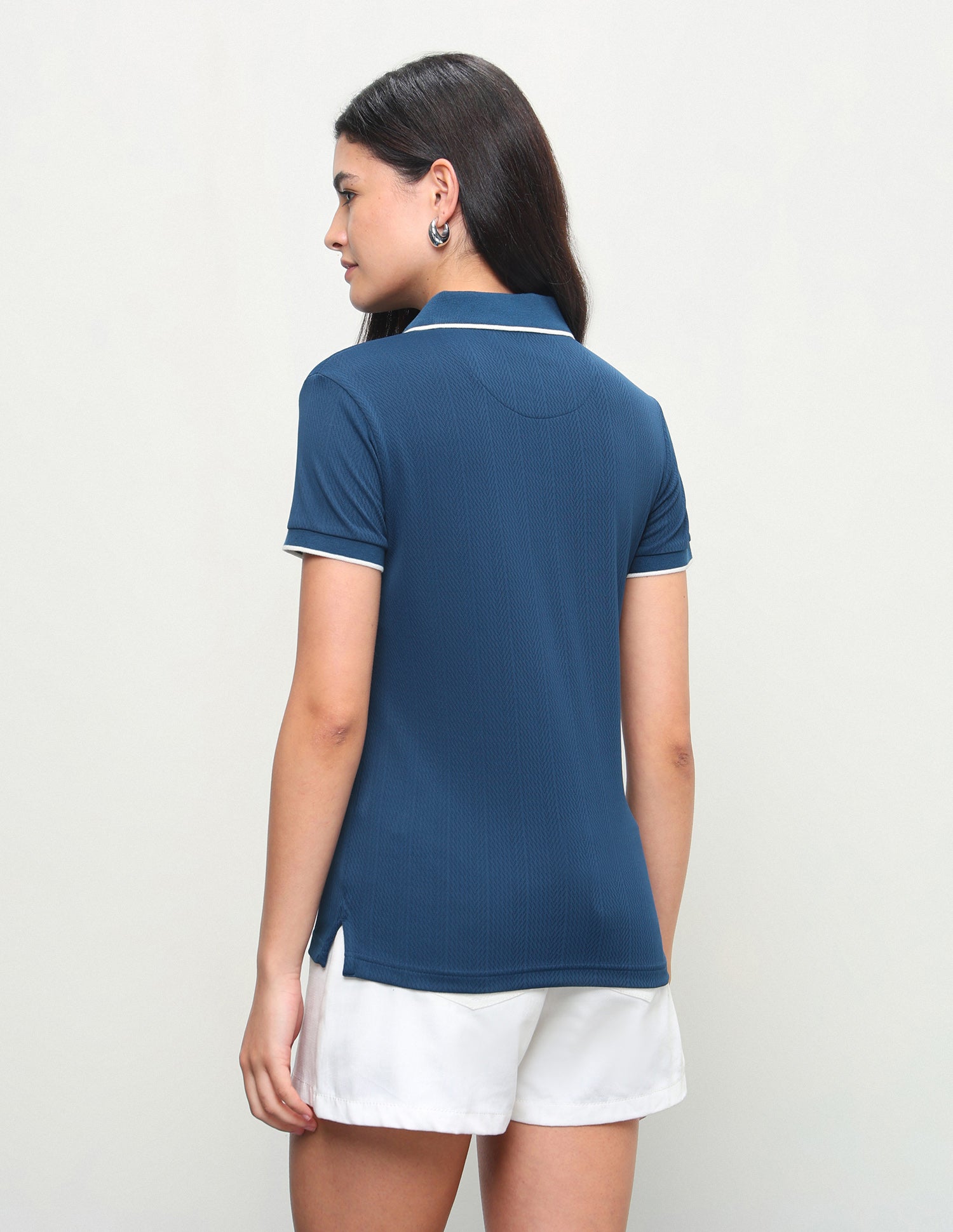 Textured Regular Fit Polo Shirt Teal - U.S. Polo Assn. India | Large