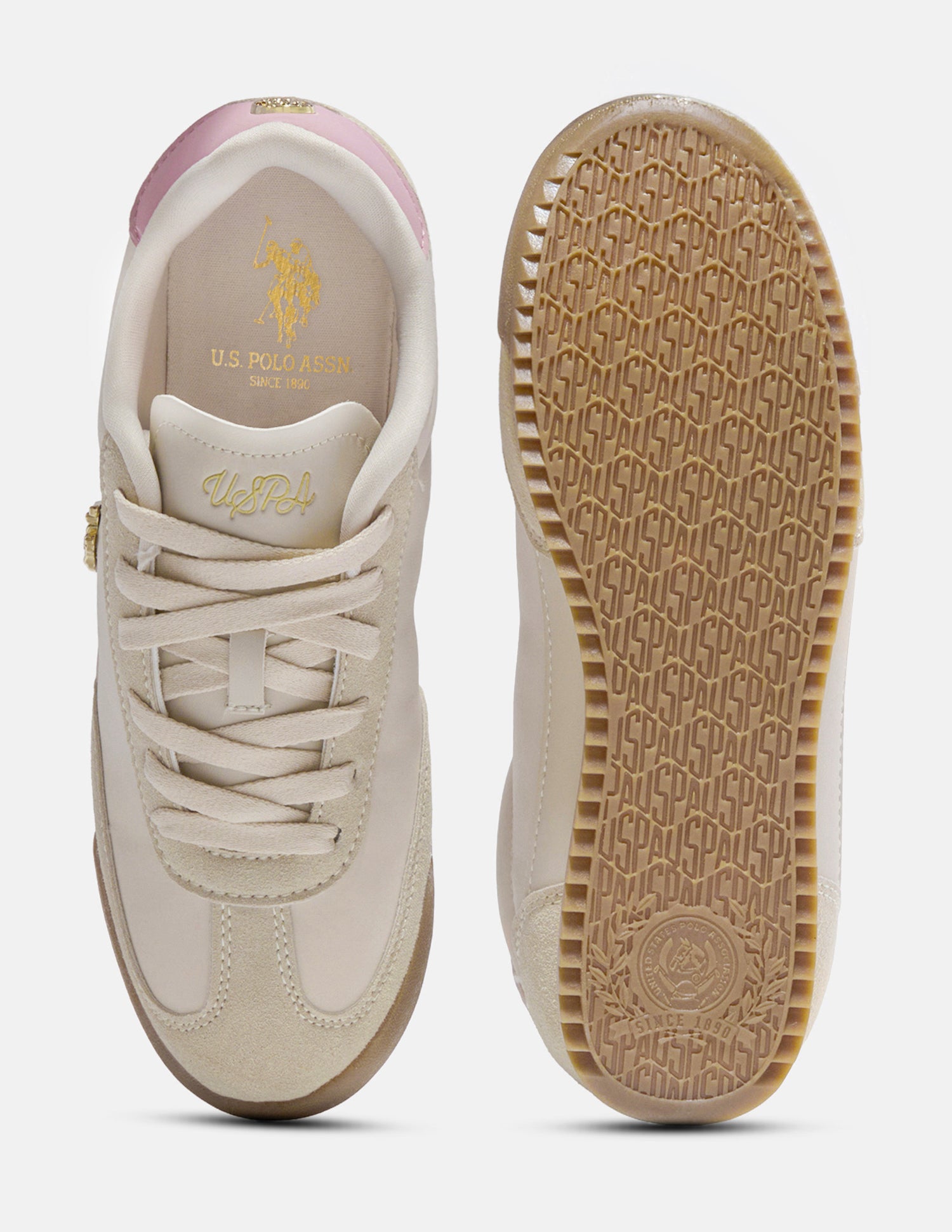 Keya Lace-Ups Sneakers Beige - U.S. Polo Assn. India | Large