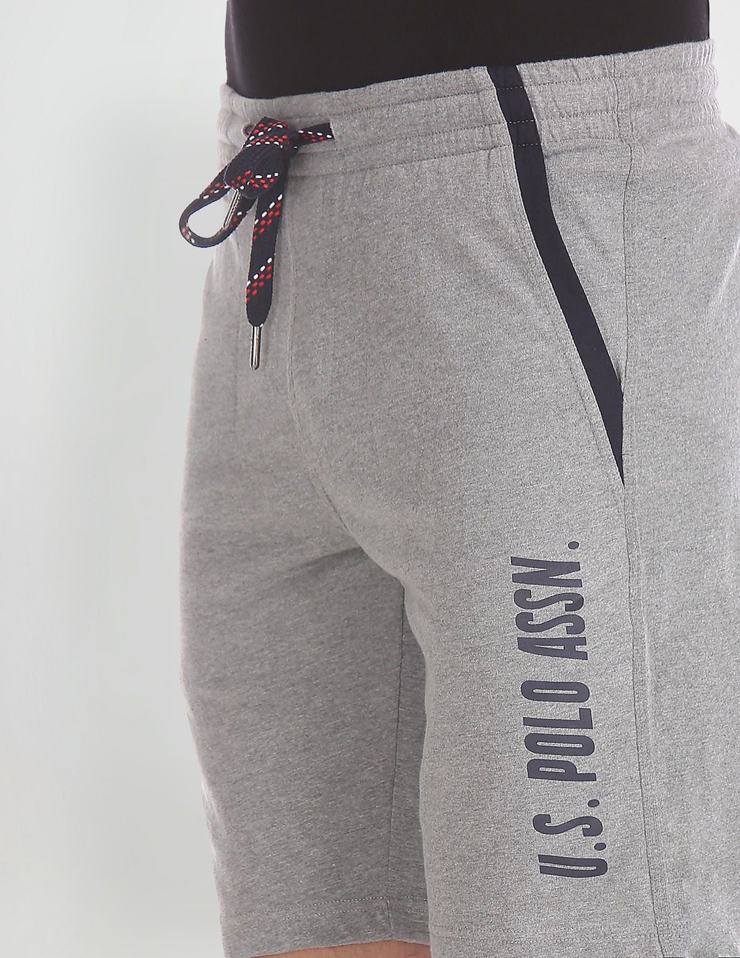 Comfort Fit Cotton Polyester I668 Shorts - Pack Of 1 Grey - U.S. POLO ASSN. | Large