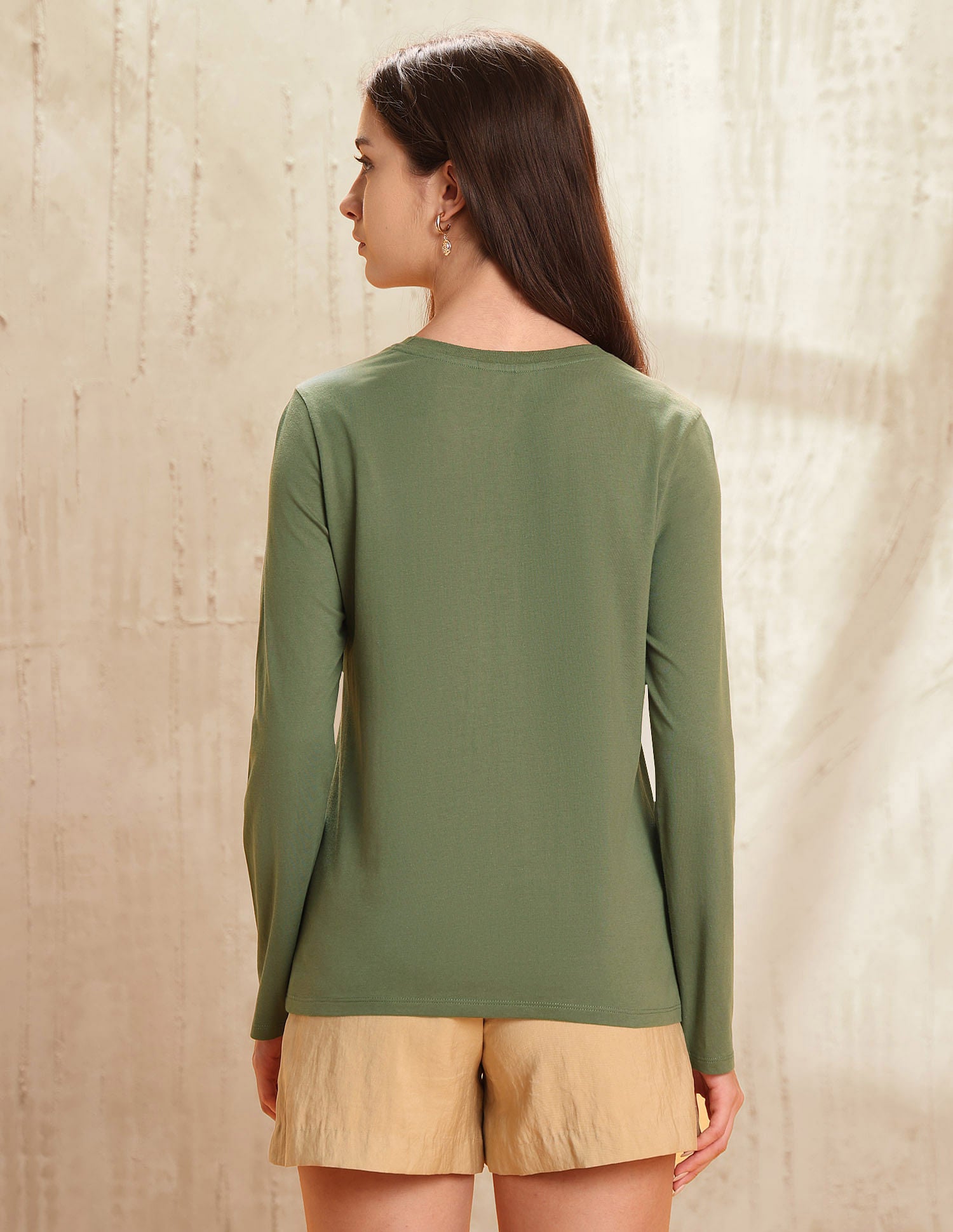 Brand Printed Regular Fit T-Shirt Light Olive - U.S. POLO ASSN. | Large