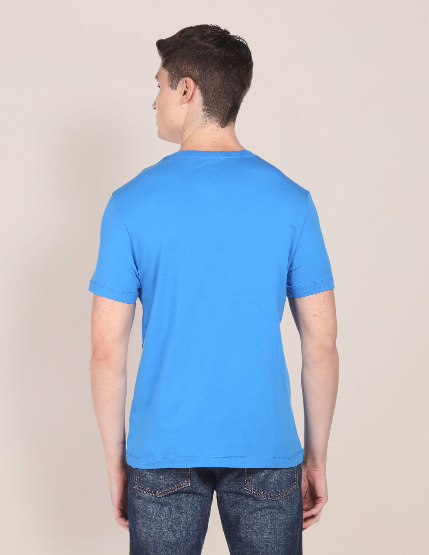 Brand Stripe Training T-Shirt Blue - U.S. Polo Assn. India | Large