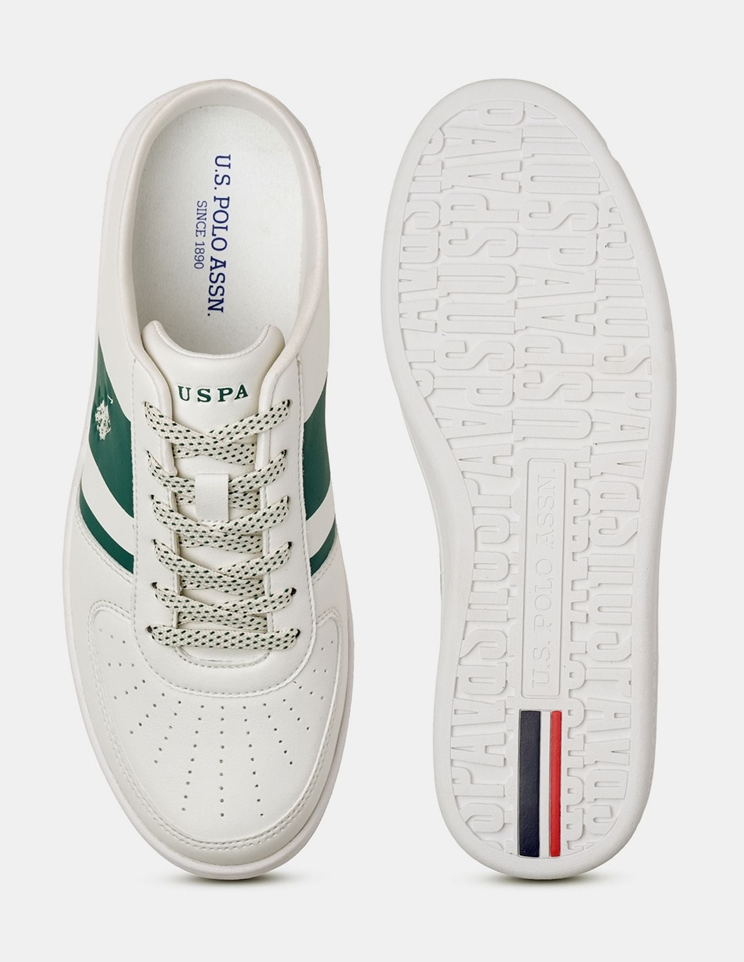 Men Camon Low Top Sneakers Off White - U.S. Polo Assn. India | Large