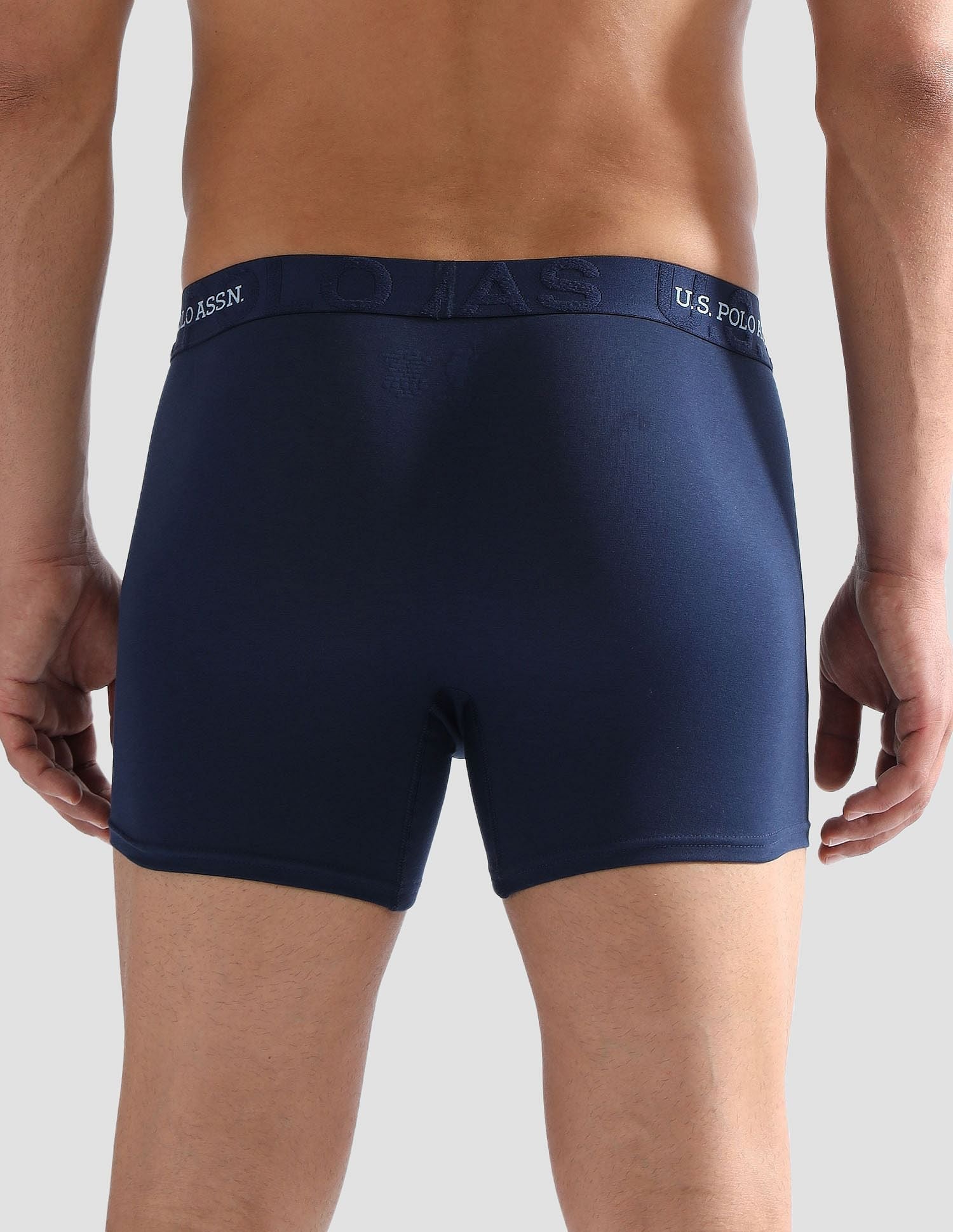 Anti Microbial Solid ET007 Trunks - Pack of 1 Navy - U.S. POLO ASSN. | Large