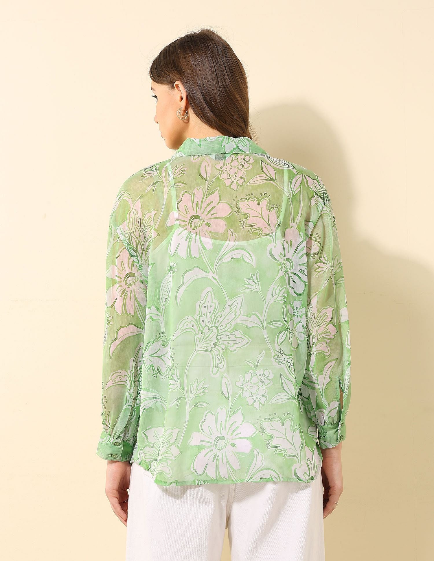 Relaxed Fit Chiffon Sheer Shirt Multi-colour - U.S. POLO ASSN. | Large