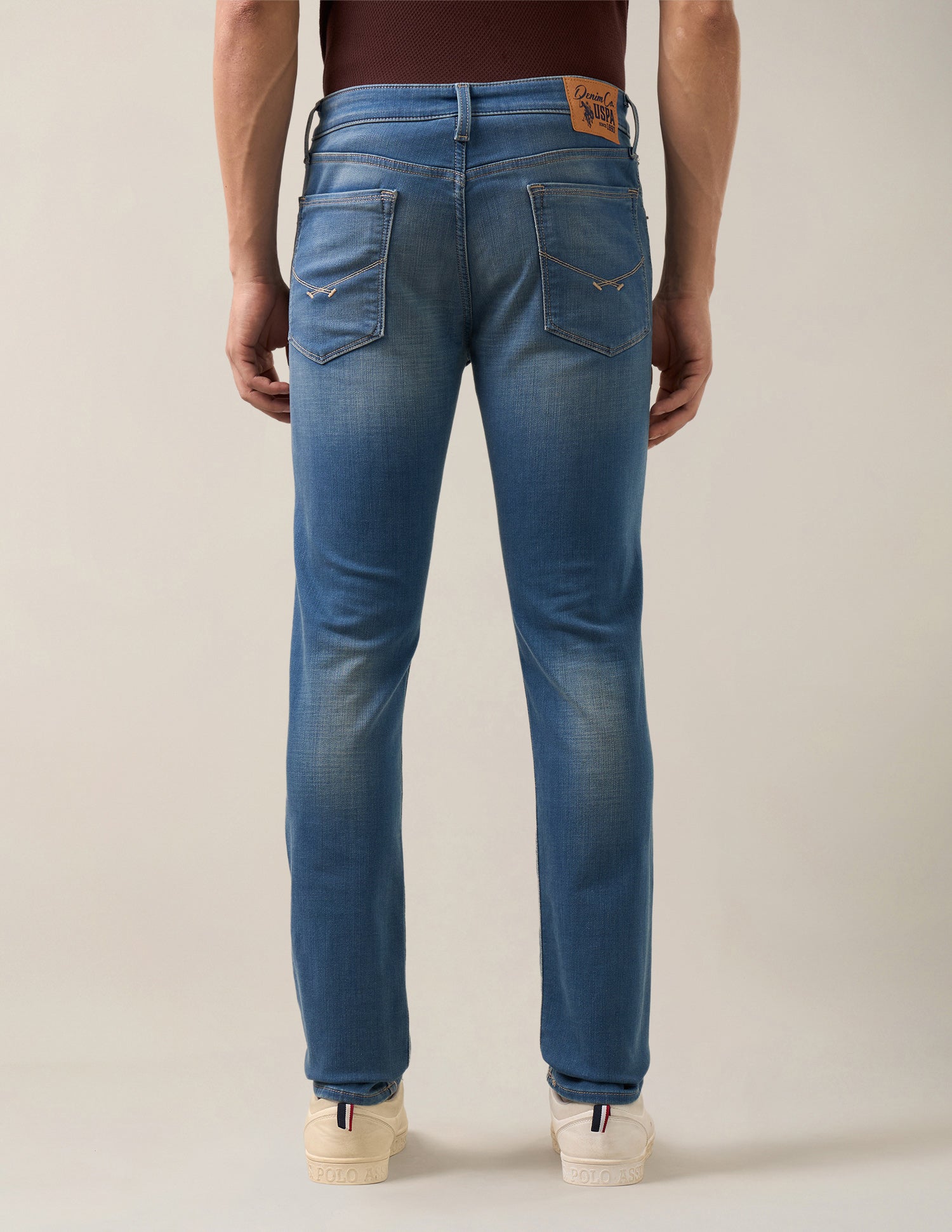 Regallo Skinny Fit Blue Jeans Tinted Blue - U.S. Polo Assn. India | Large