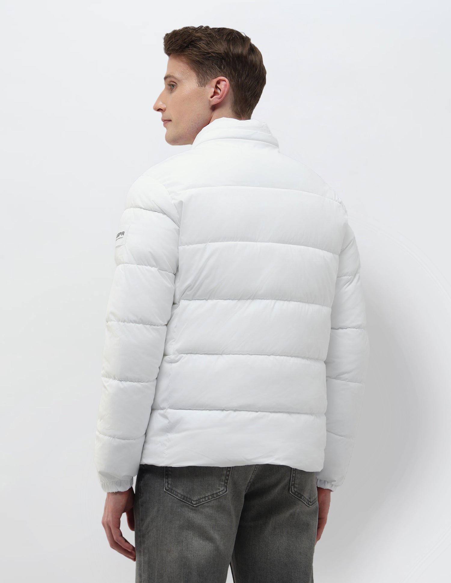 Detachable Hood Puffer Jacket White - U.S. Polo Assn. India | Large