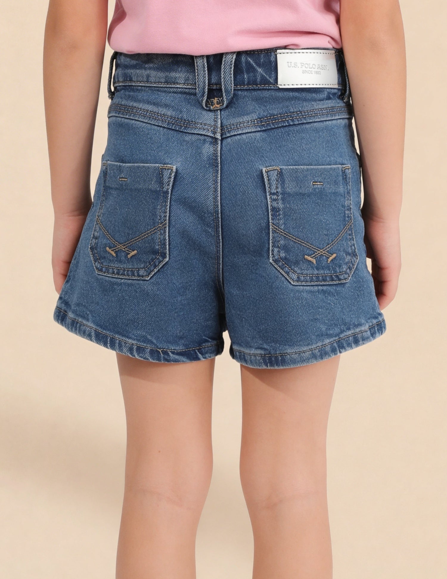 Comfort Fit Denim Skort Medium Blue - U.S. Polo Assn. India | Large