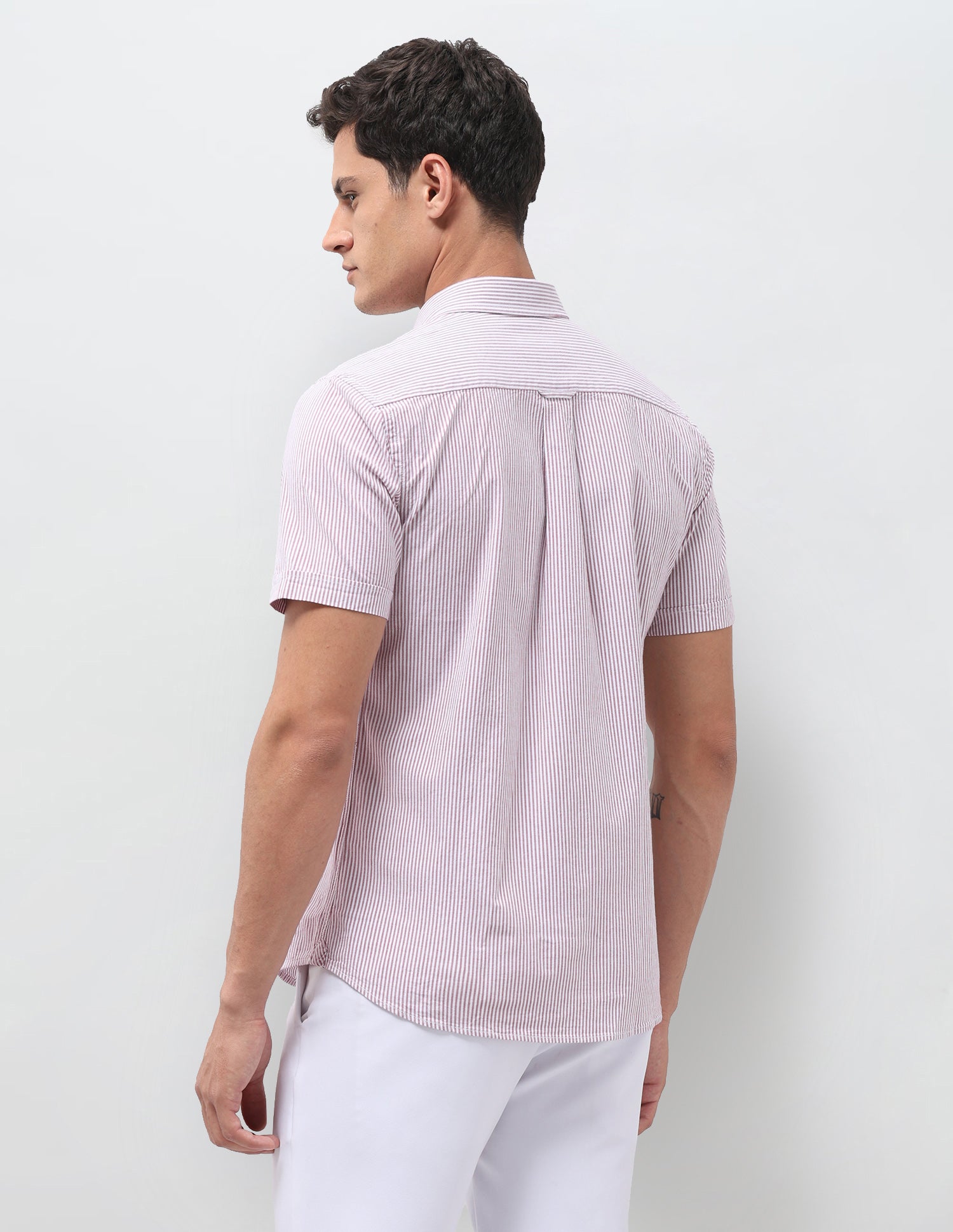 Vertical Striped Oxford Shirt Pink - U.S. Polo Assn. India | Large