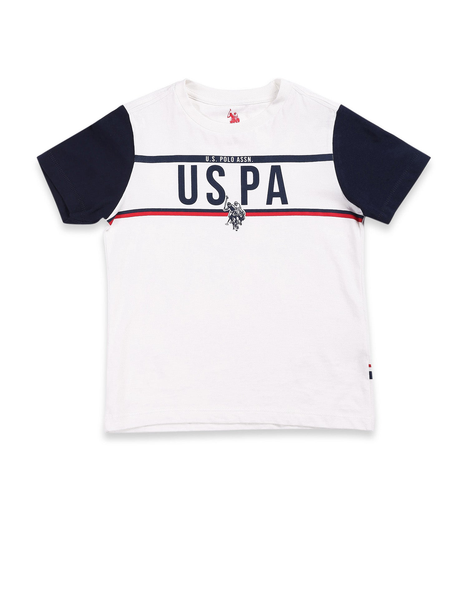 Boys Pure Cotton Regular T-shirt White - U.S. POLO ASSN. | Large