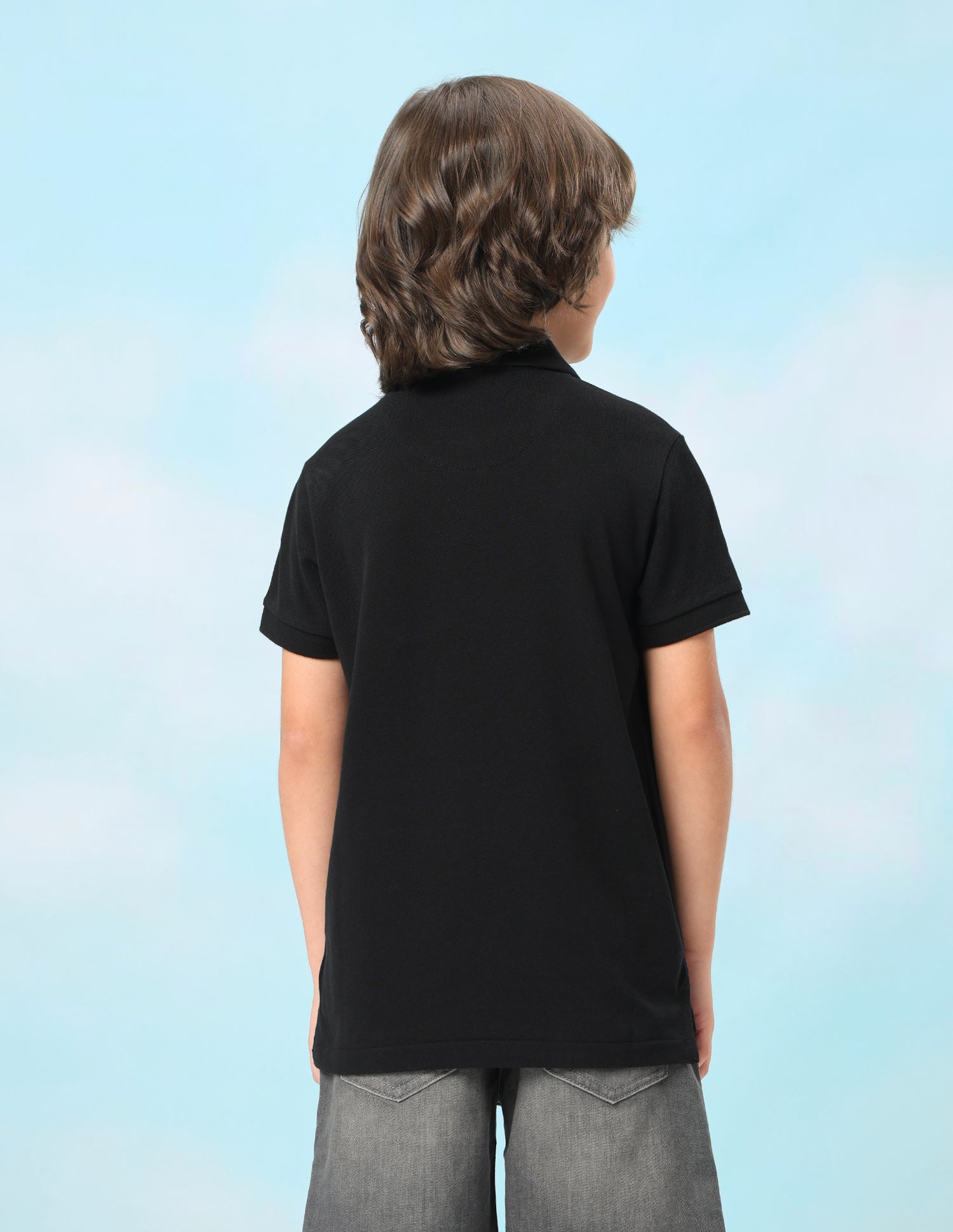 Solid Regular Fit Polo Shirt Black - U.S. Polo Assn. India | Large