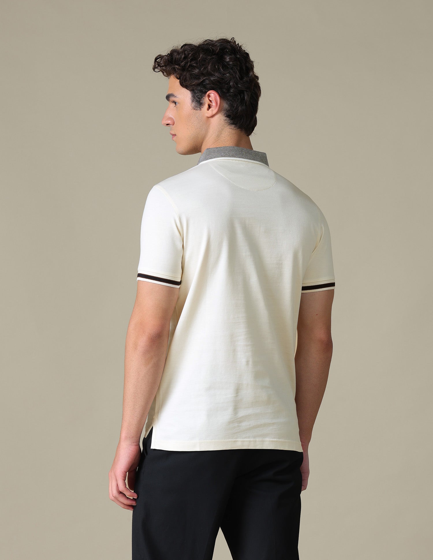 Brand Embroidered Regular Fit Polo Shirt Off White - U.S. Polo Assn. India | Large