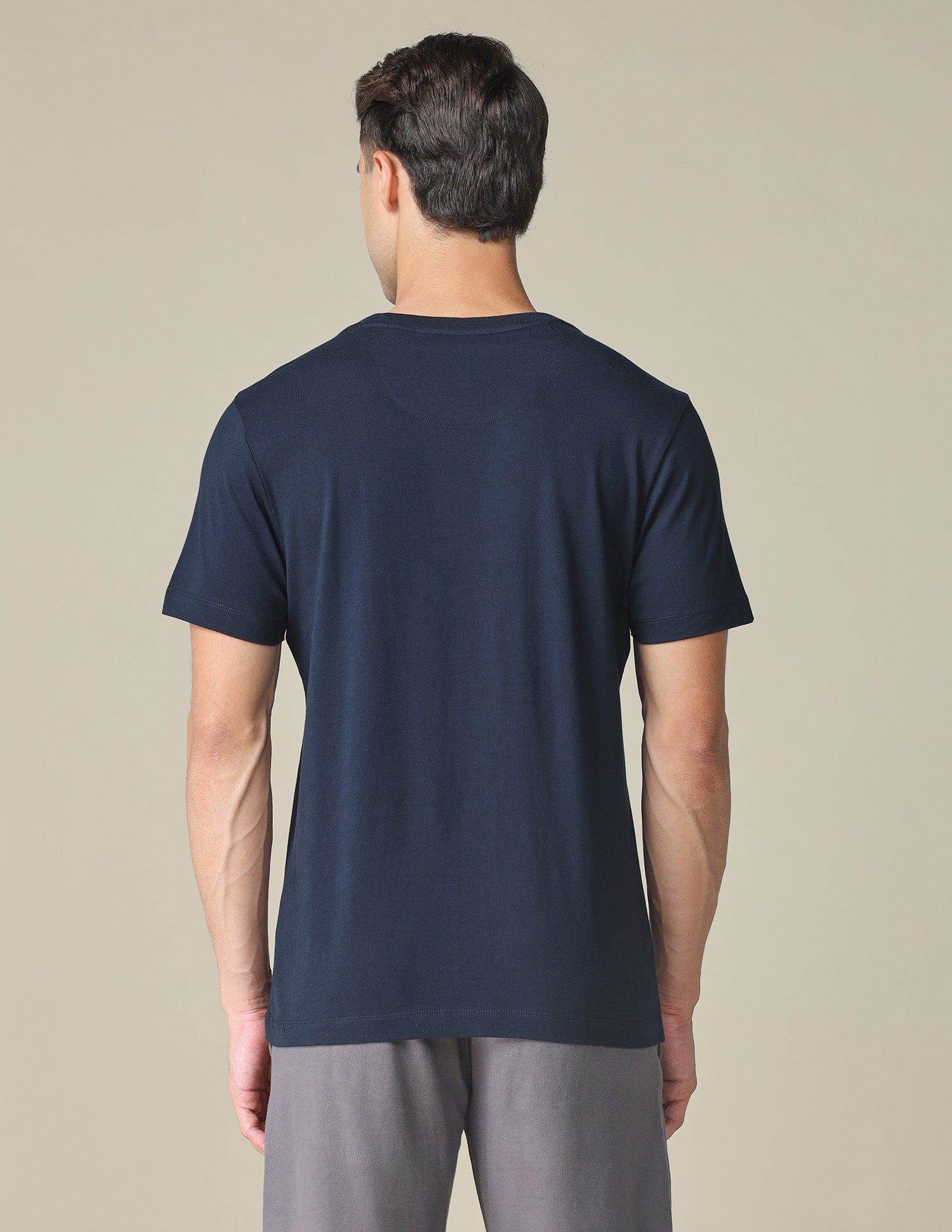 Pure Cotton Graphic Printed T- Shirt Navy - U.S. POLO ASSN. | Large