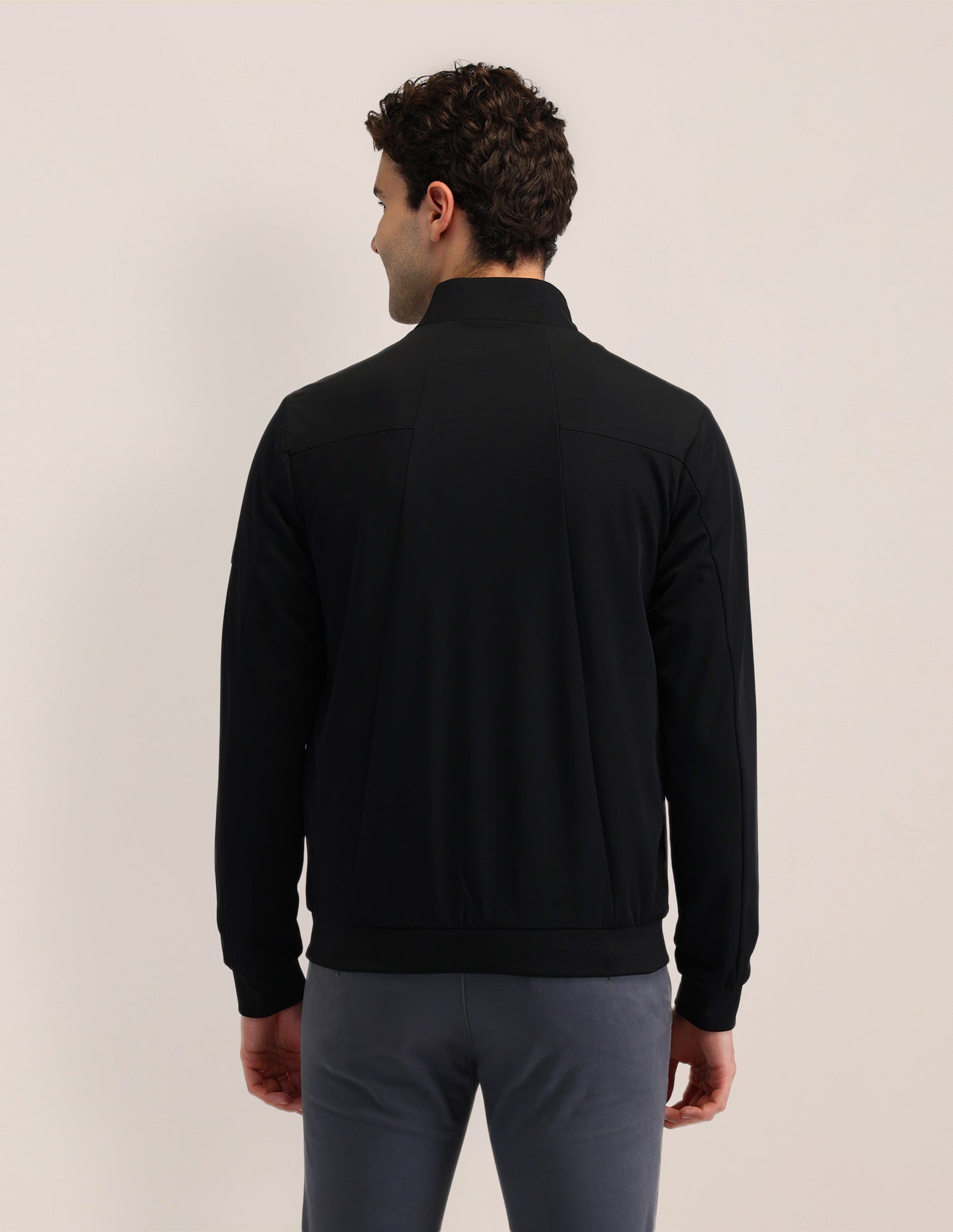 Solid Regular Fit Jacket Black - U.S. POLO ASSN. | Large