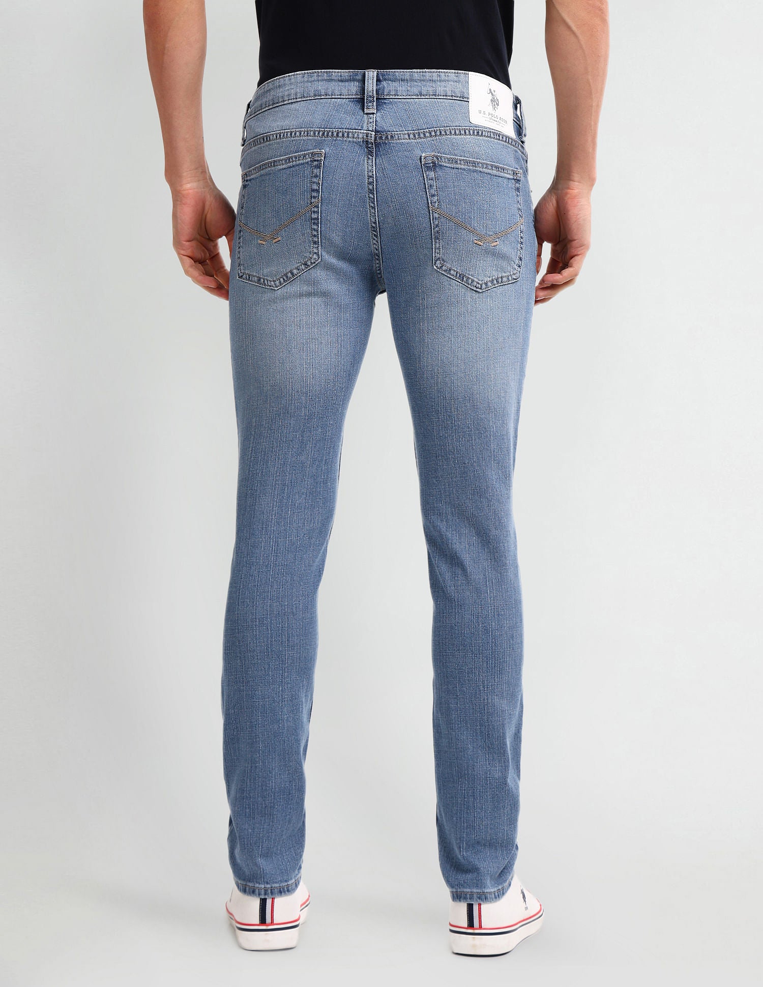 Brandon Slim Tapered Blue Jeans Blue - U.S. Polo Assn. India | Large