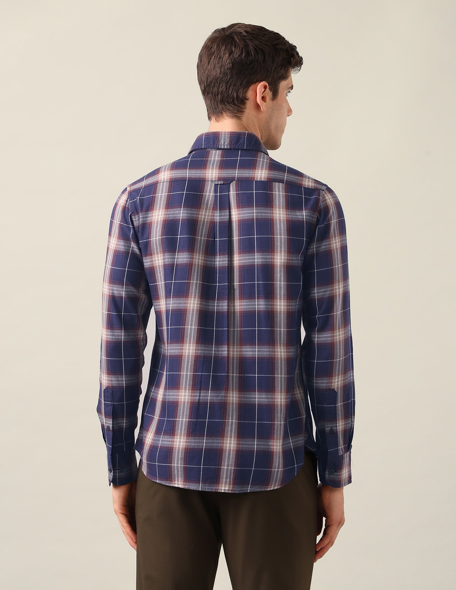Tartan Checked Twill Shirt Navy - U.S. Polo Assn. India | Large