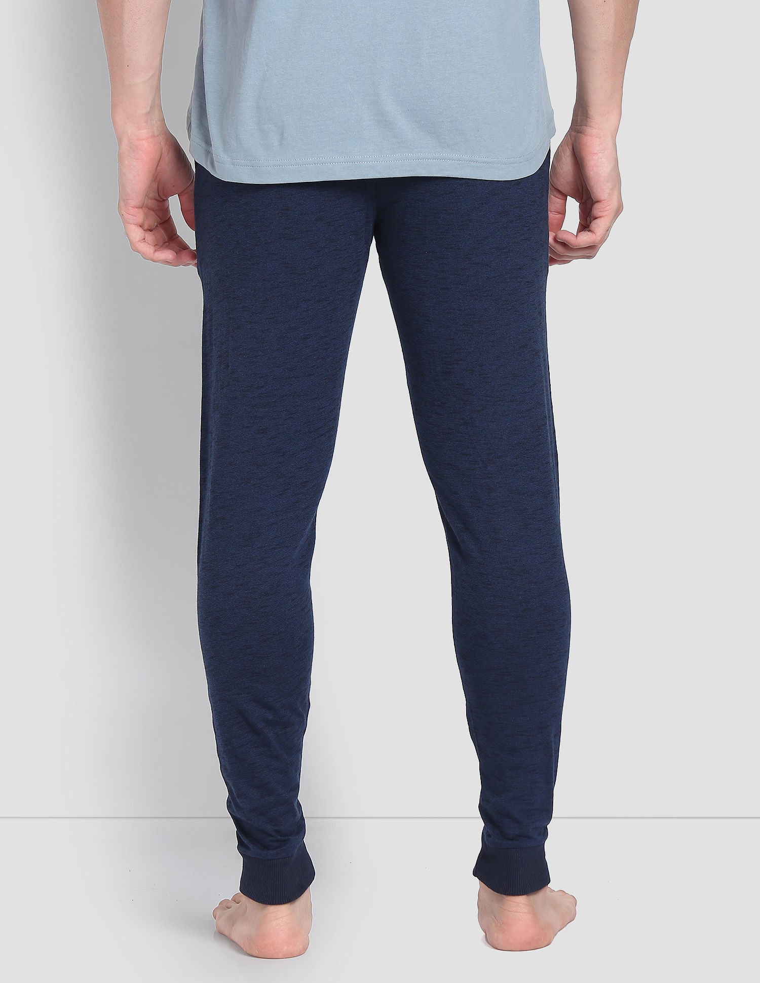 Heathered Drawstring Waist LJ004 Joggers - Pack Of 1 Blue - U.S. POLO ASSN. | Large