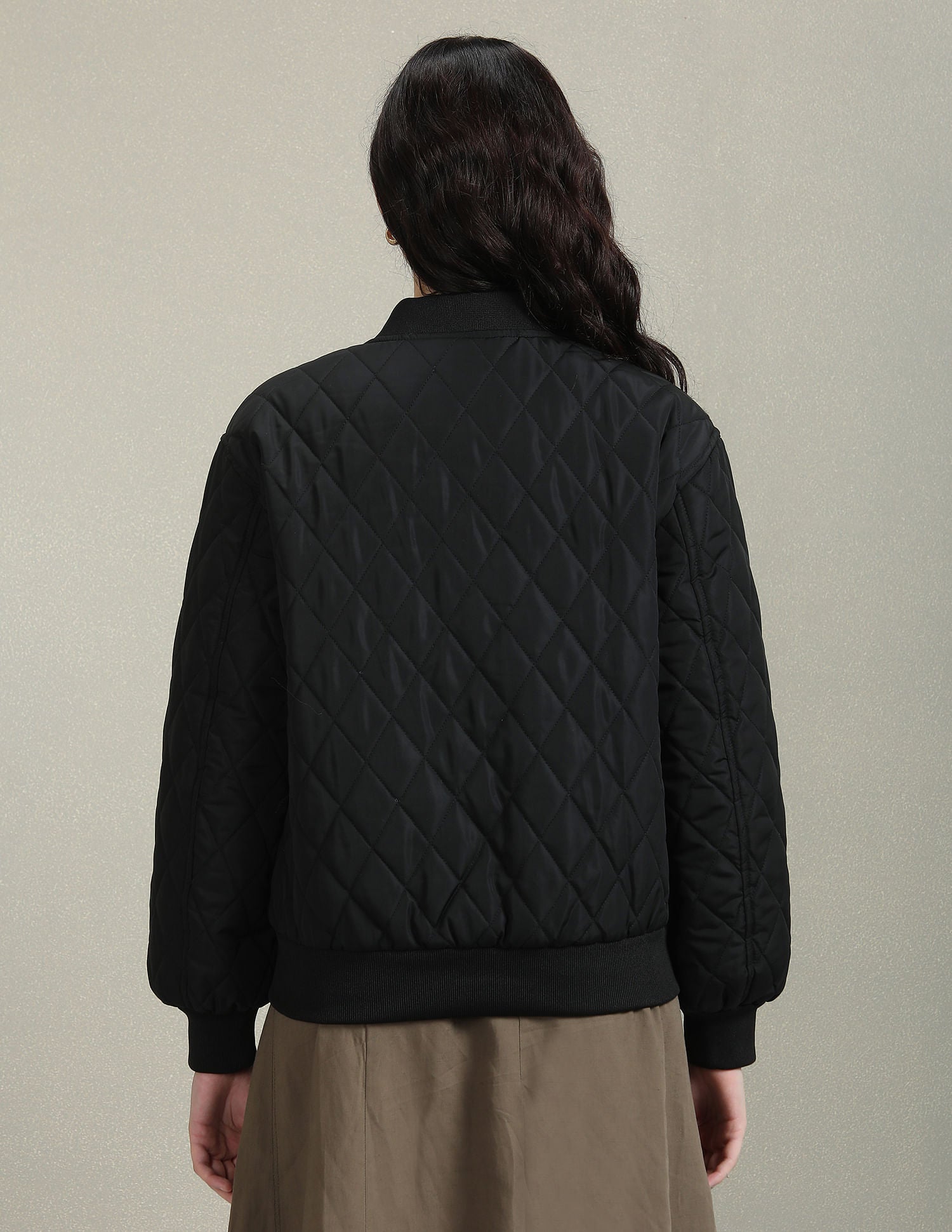 Quilted Bomber Jacket Black - U.S. Polo Assn. India | Large