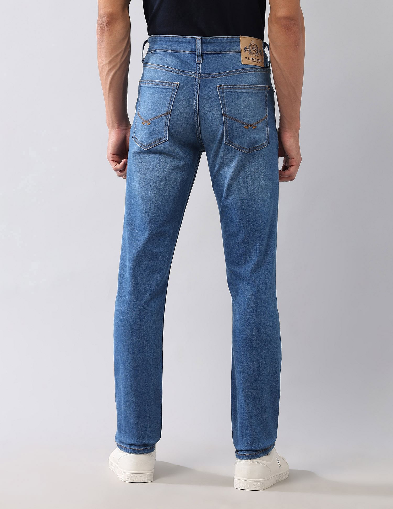 Regallo Skinny Fit Blue Jeans Blue - U.S. Polo Assn. India | Large