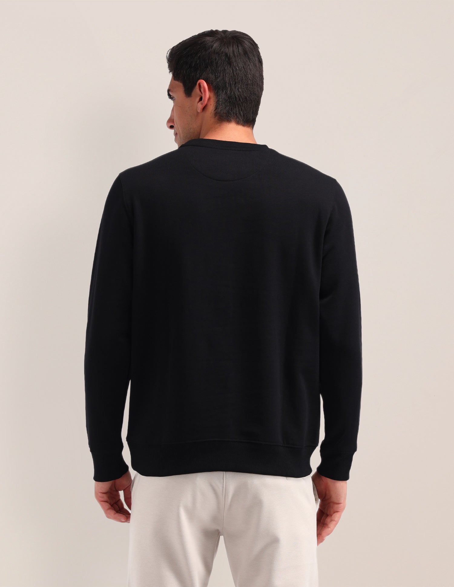 Brand Printed Regular Fit Sweatshirt Black - U.S. POLO ASSN. | Large