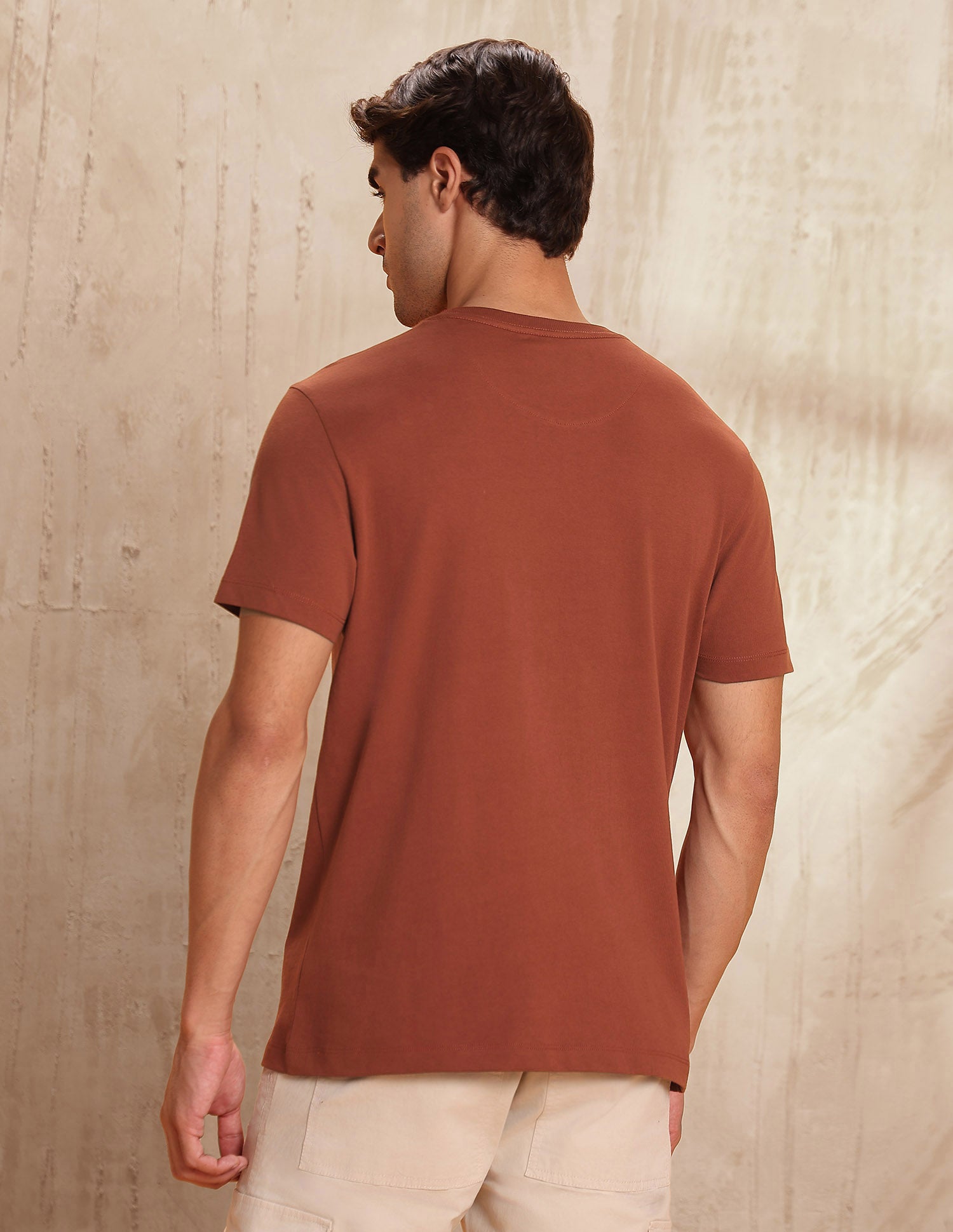 Graphic Brand Printed Muscle Fit T-Shirt Rust - U.S. POLO ASSN. | Large