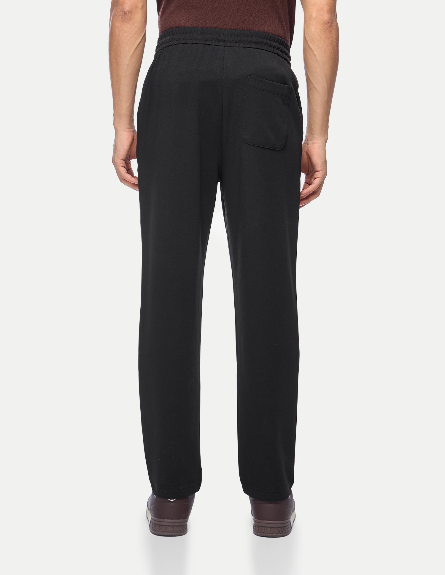 Mid Rise Regular Fit Track Pants Black - U.S. Polo Assn. India | Large
