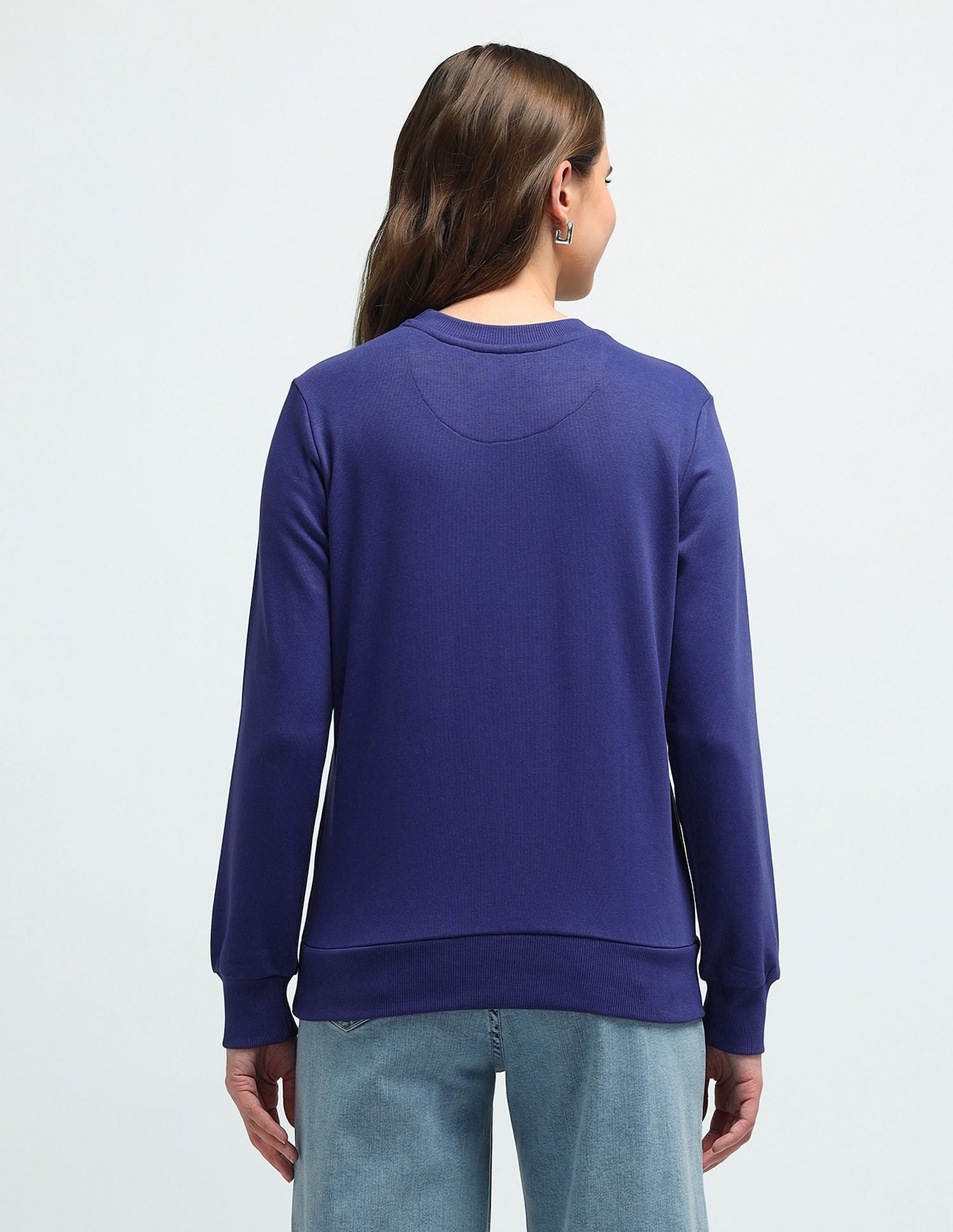 Regular Fit Embroidered Sweatshirt Blue - U.S. POLO ASSN. | Large