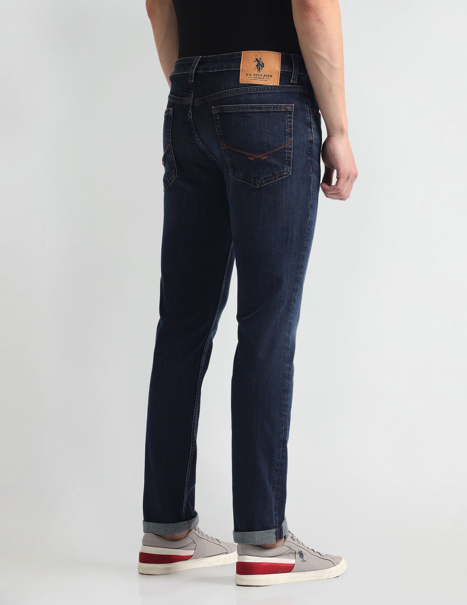 Regallo Skinny Fit Blue Jeans Blue - U.S. Polo Assn. India | Large