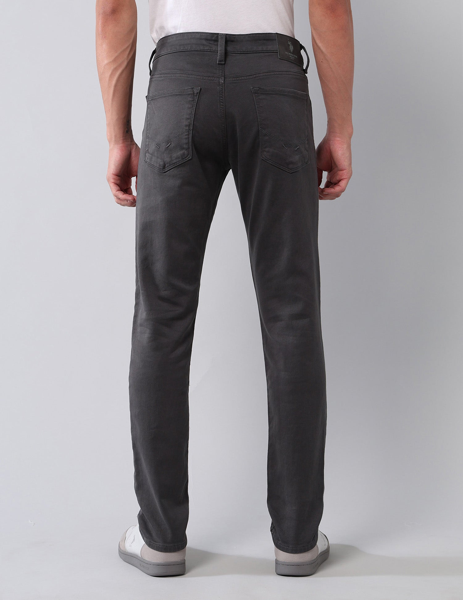 Brandon Slim Tapered Fit Grey Jeans Grey - U.S. POLO ASSN. | Large