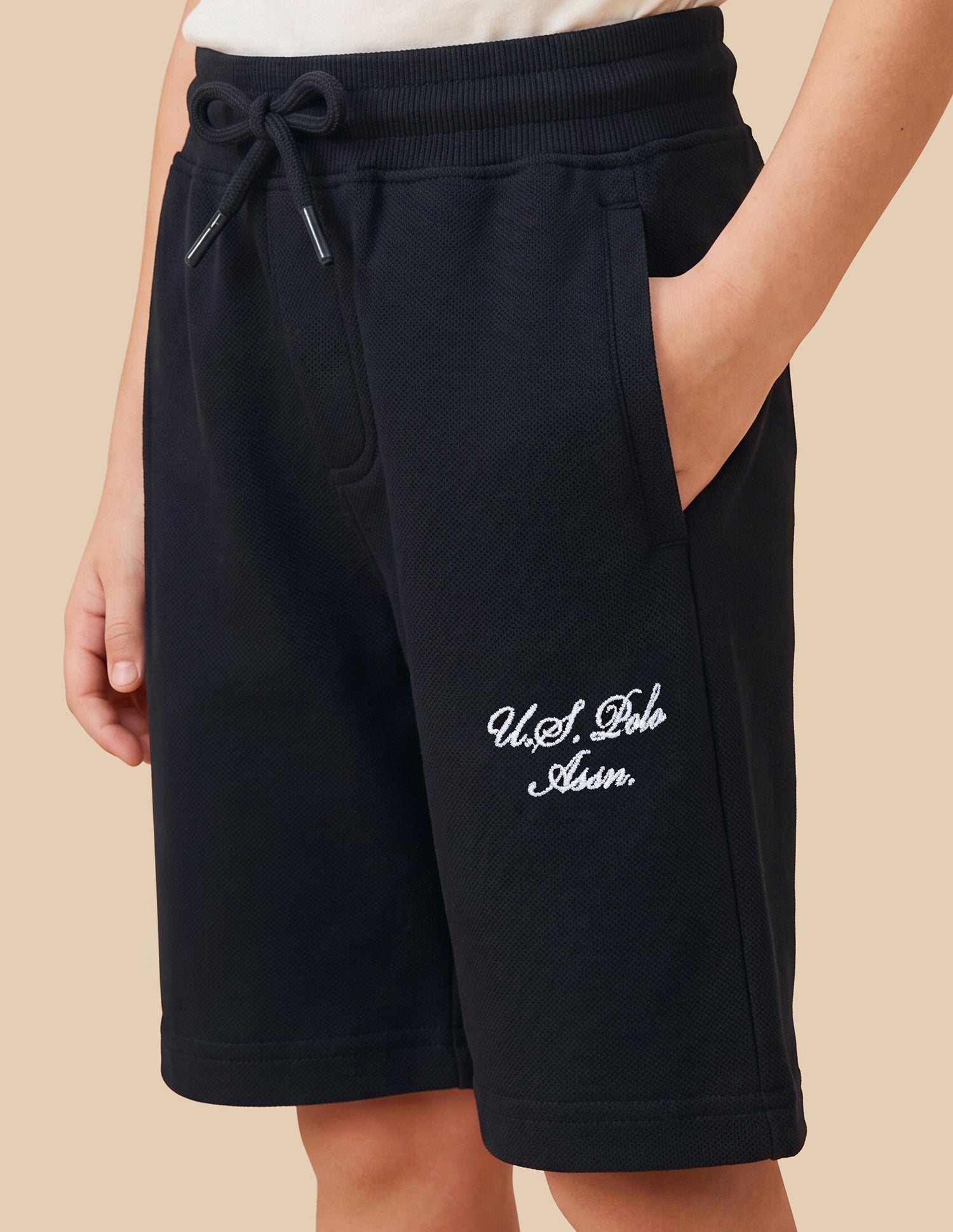 Brand Embroidered Regular Fit Shorts Navy - U.S. Polo Assn. India | Large