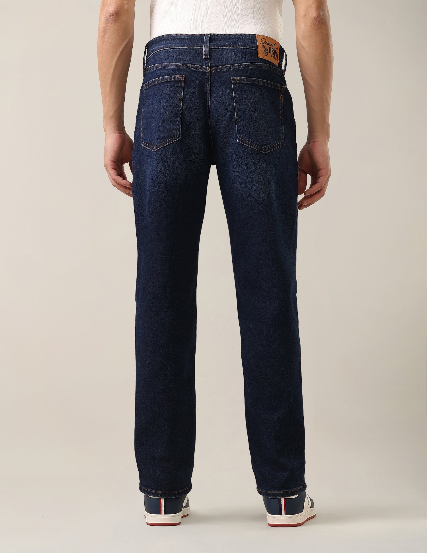Shawn Relaxed Fit Blue Jeans Dark Blue - U.S. Polo Assn. India | Large