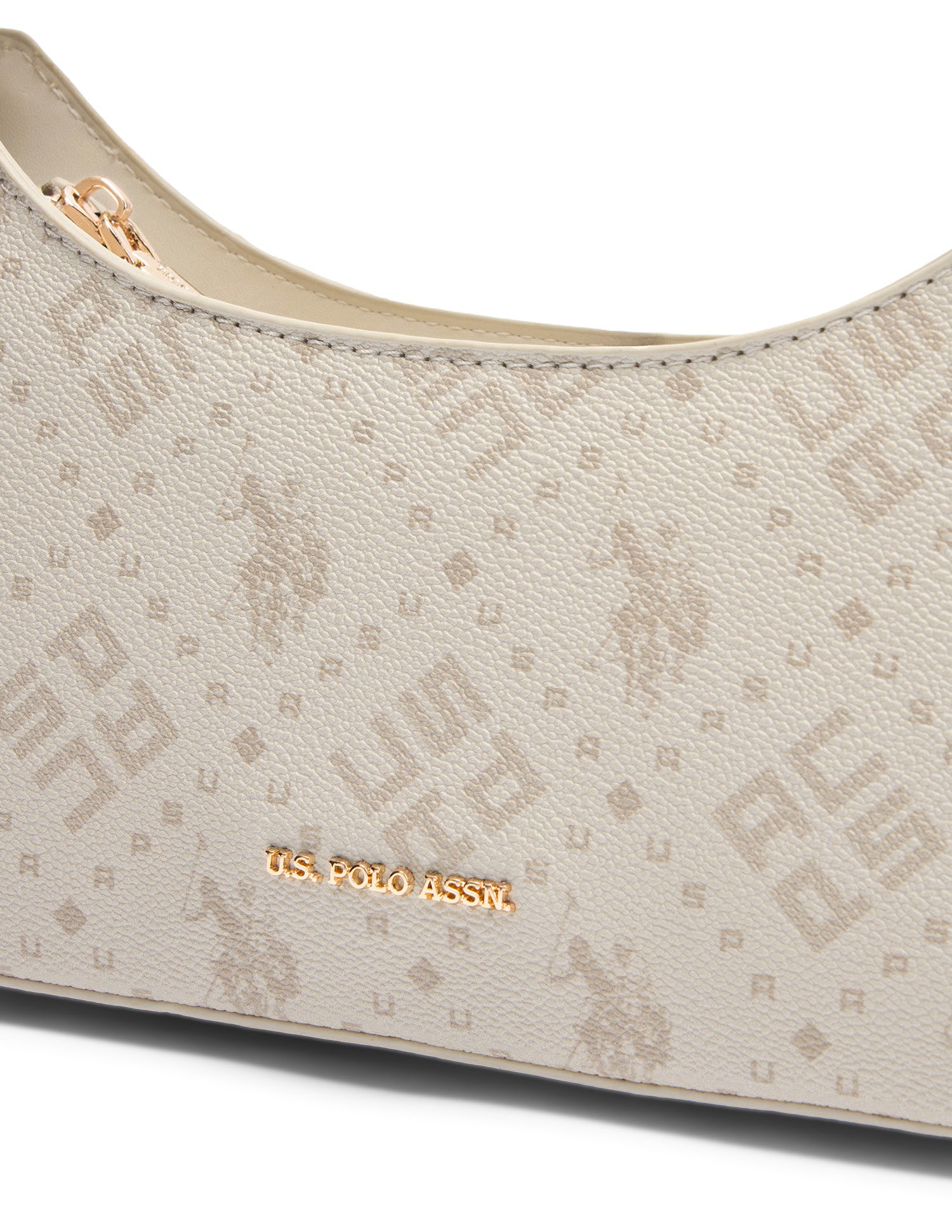 Caramel Brand Printed Shoulder Bag Off White - U.S. Polo Assn. India | Large