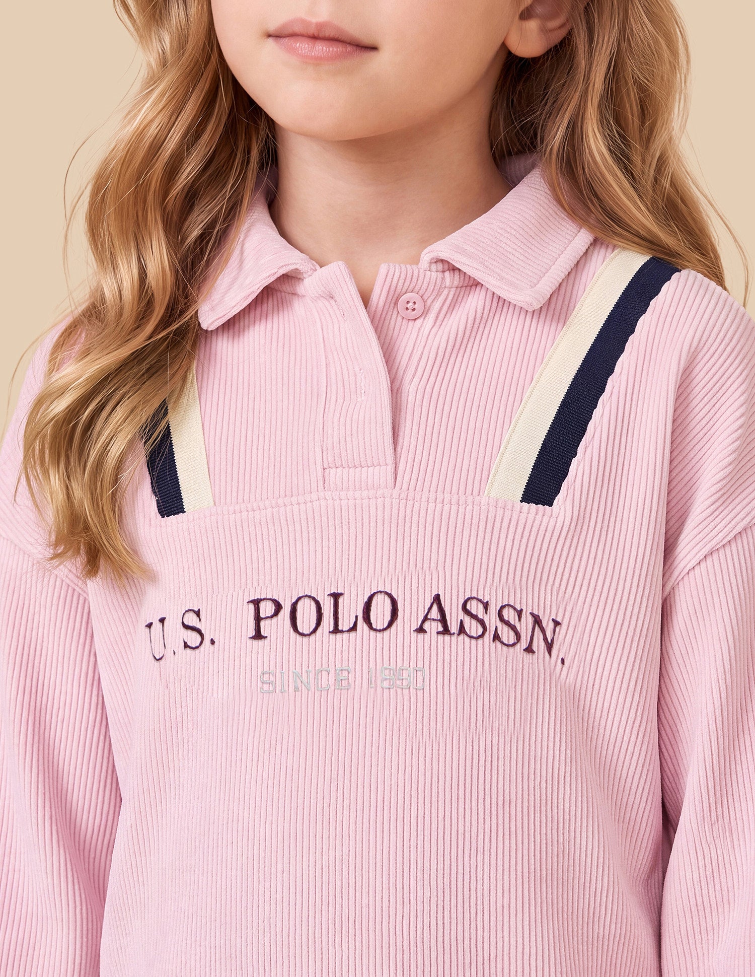 Brand Printed Relaxed Fit Sweatshirt Pink - U.S. Polo Assn. India | Large