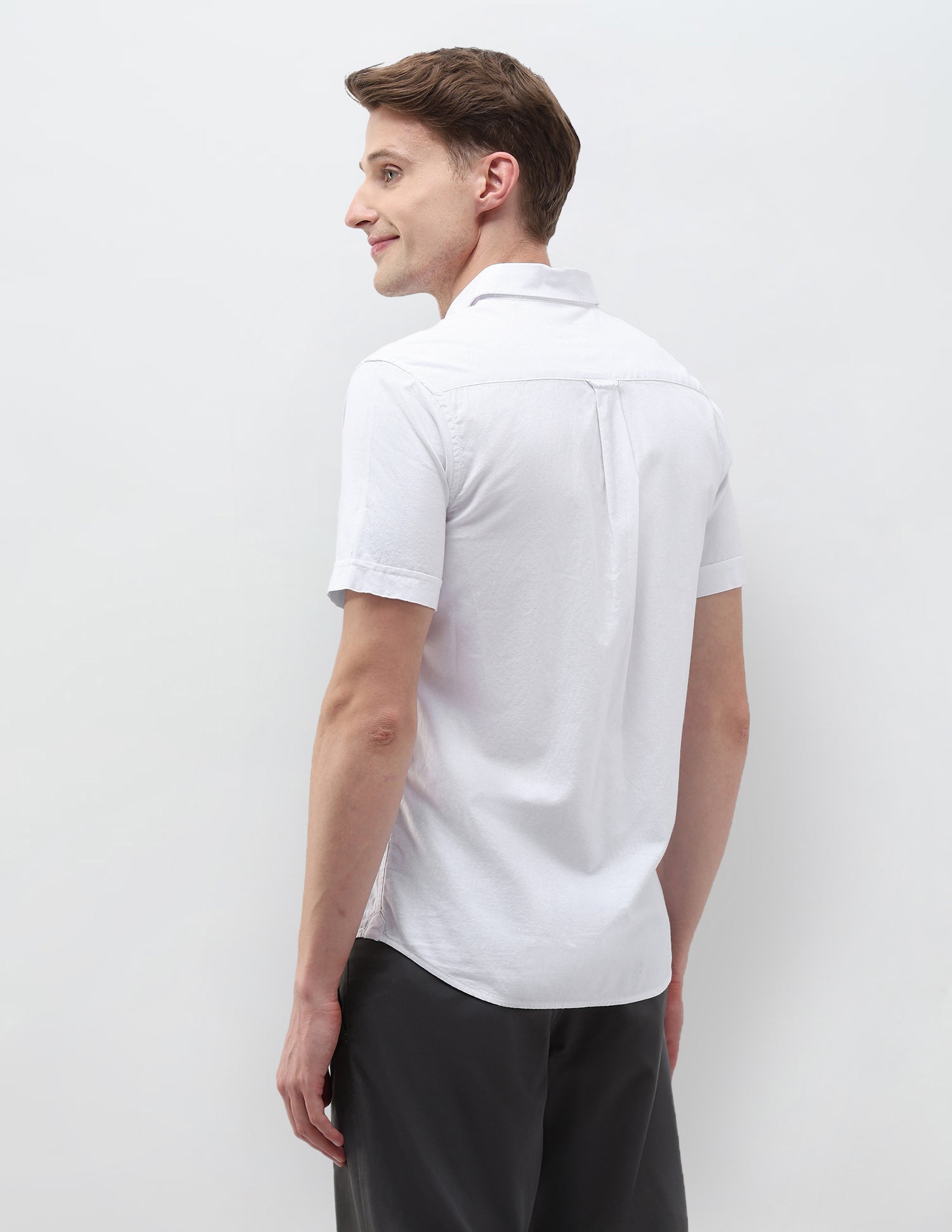 Tailored Fit Vertical Striped Shirt White - U.S. Polo Assn. India | Large