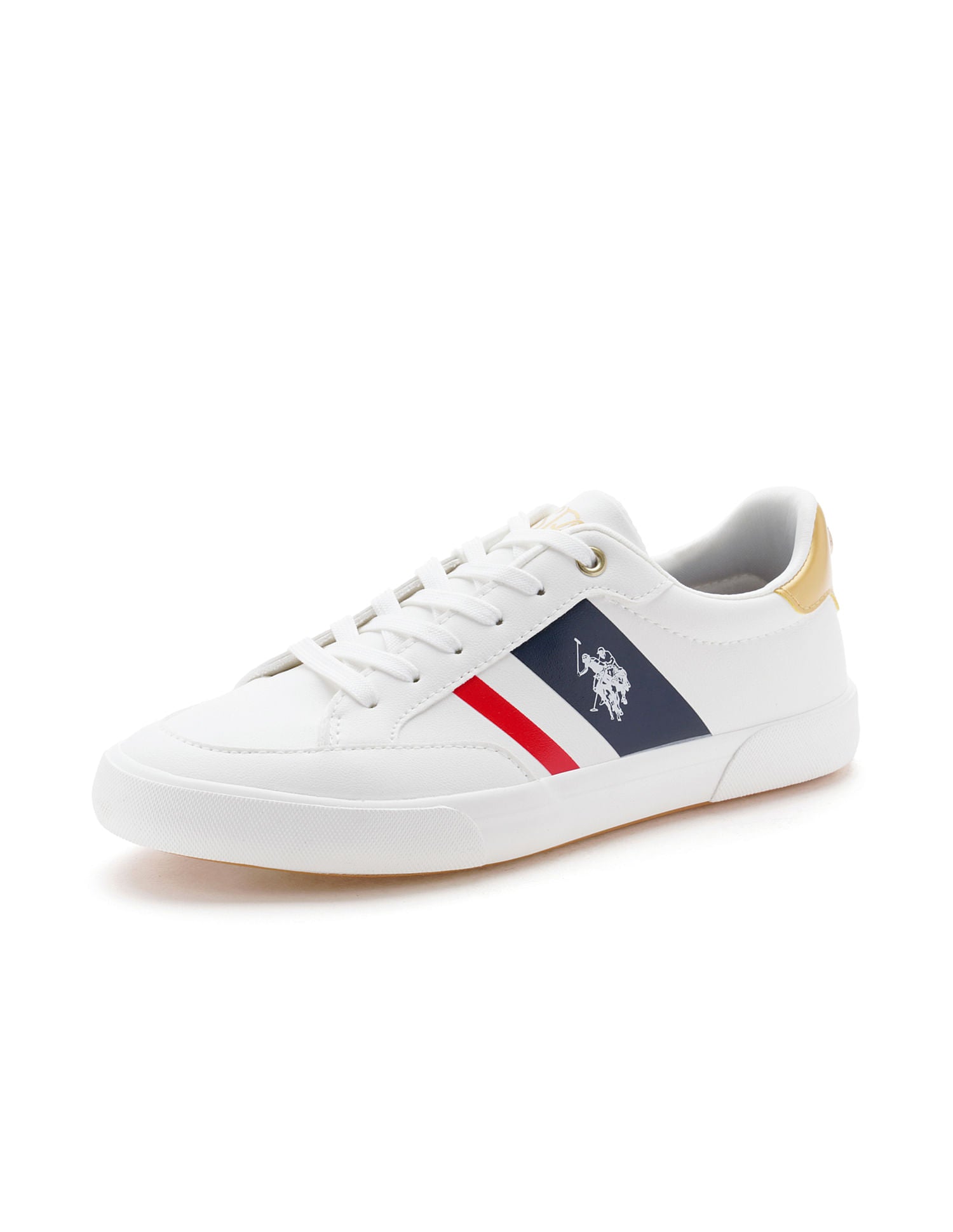 Women Signature Stripe Harper Sneakers White - U.S. Polo Assn. India | Large