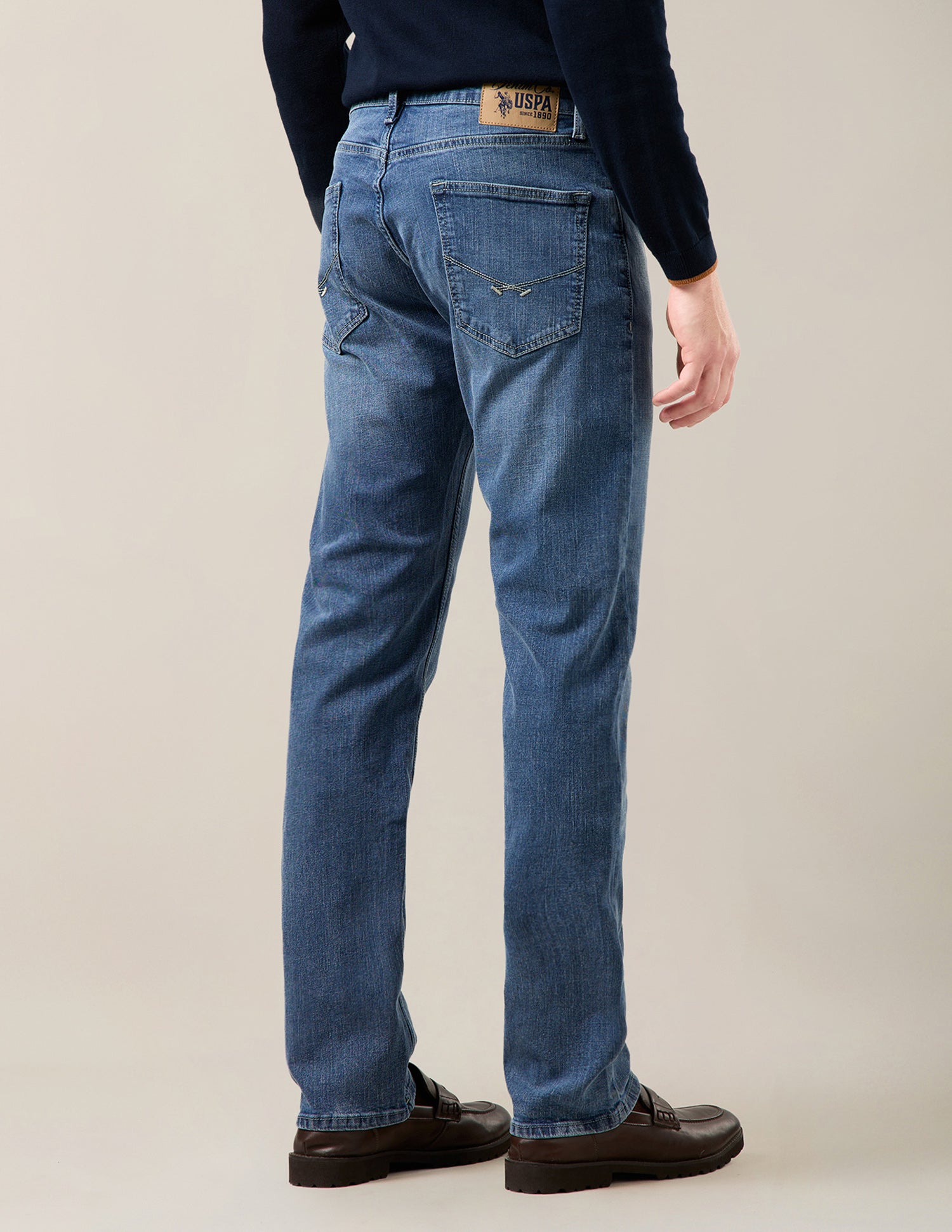Mason Regular Straight Fit Blue Jeans Light Indigo - U.S. Polo Assn. India | Large