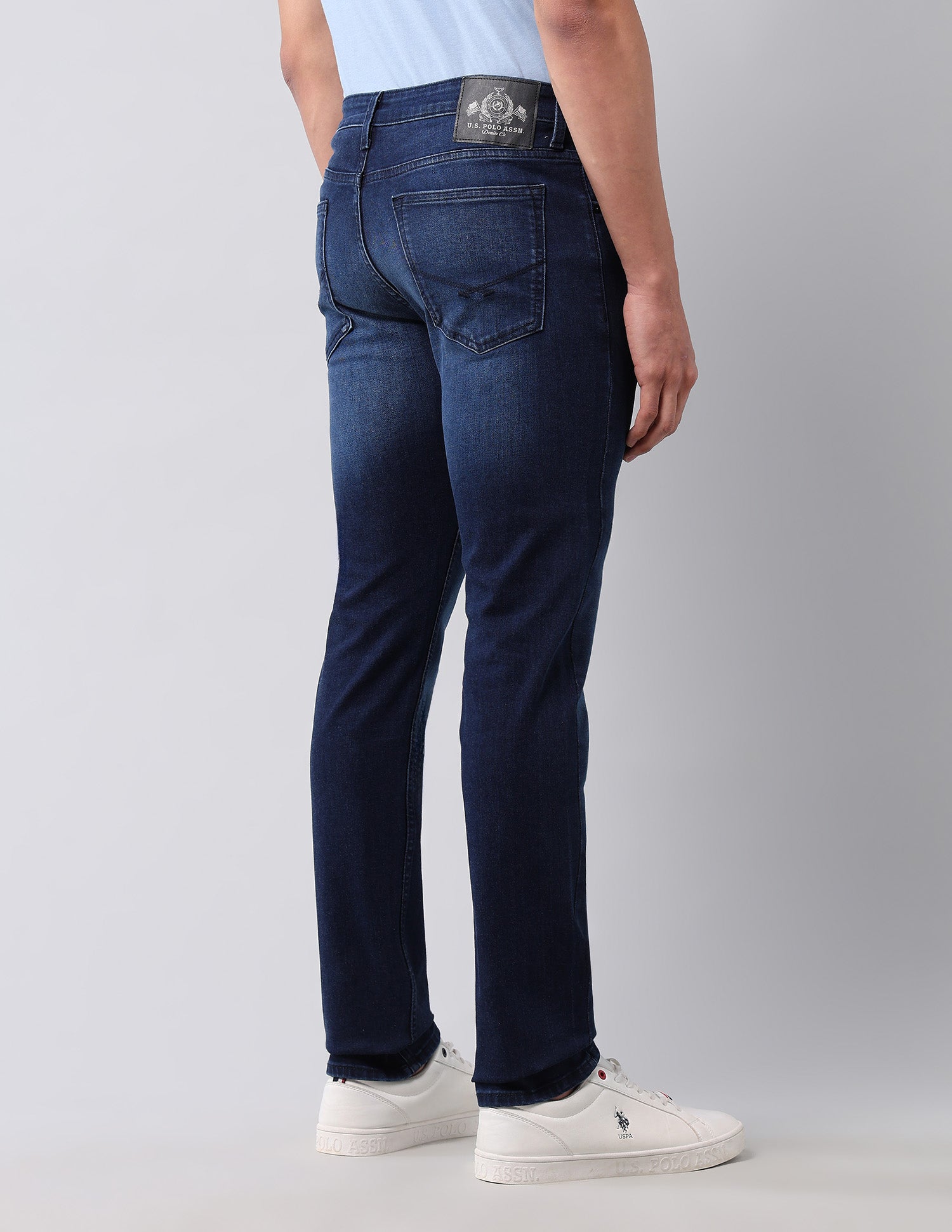 Regallo Skinny Fit Blue Jeans Dark Blue - U.S. Polo Assn. India | Large