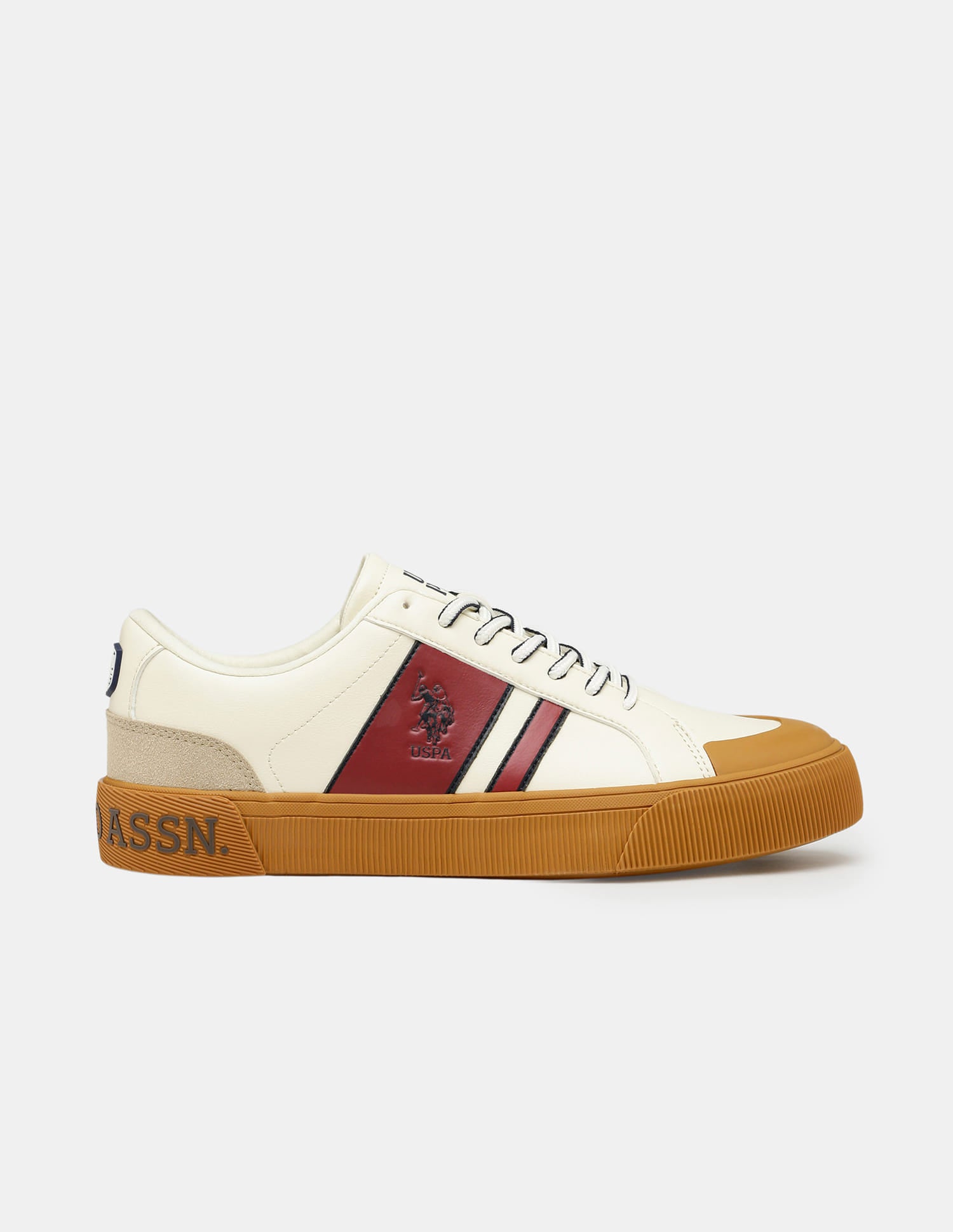 Men Colourblocked Mason Sneakers Cream - U.S. Polo Assn. India | Large