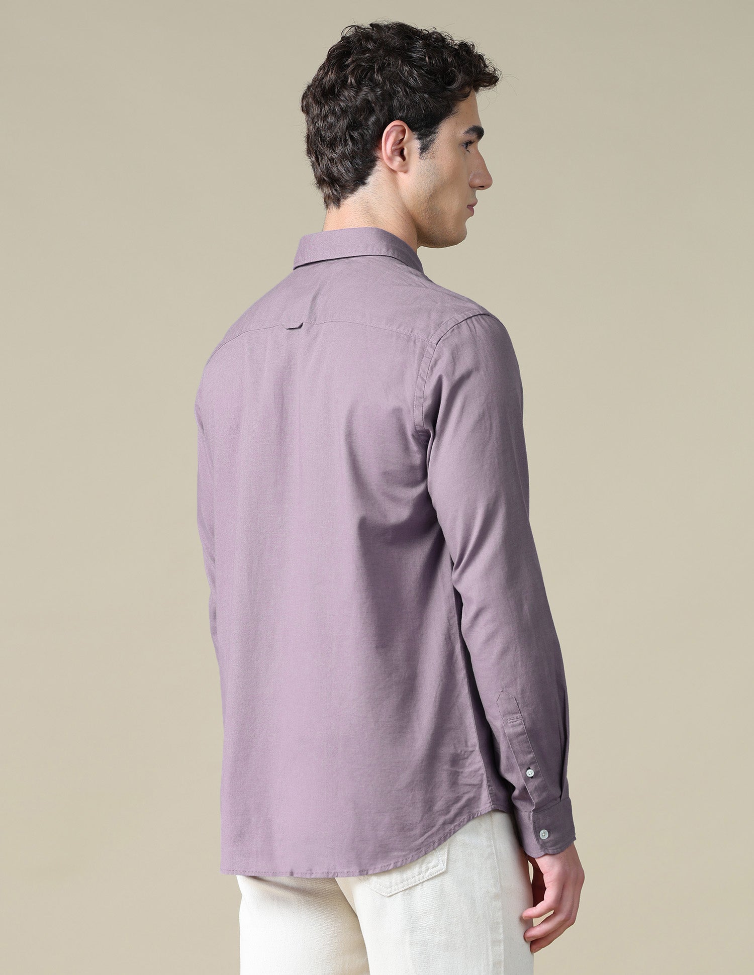 Solid Regular Fit Shirt Lavender - U.S. Polo Assn. India | Large