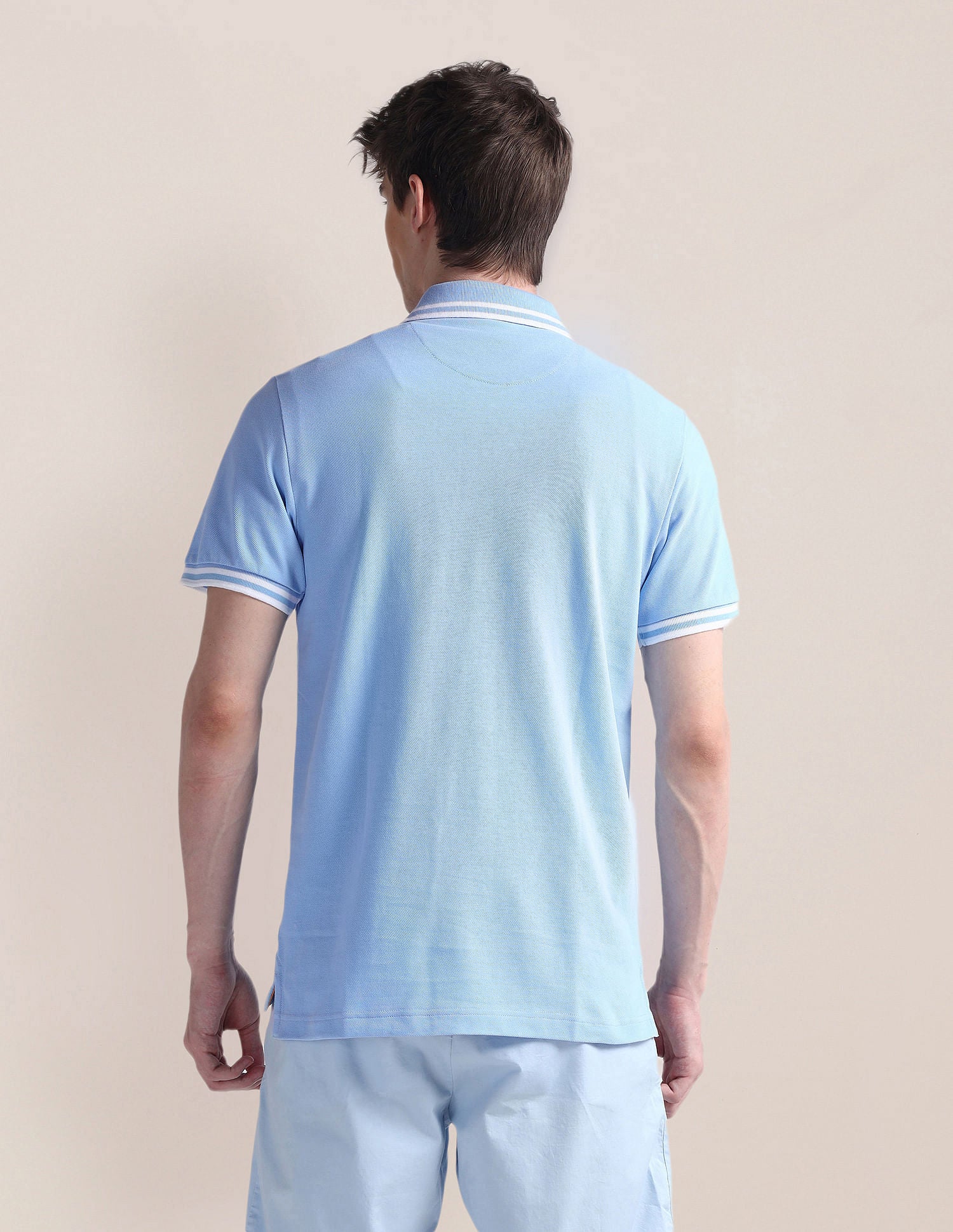 Short Sleeve Slim Fit Logo Polo Shirt Light Blue - U.S. POLO ASSN. | Large