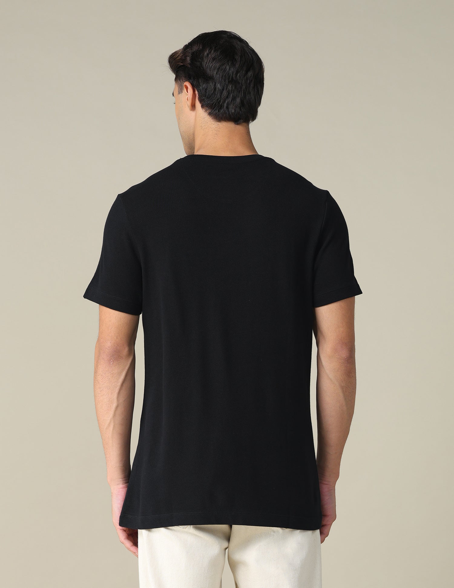 Regular Fit Solid T-shirt Black - U.S. POLO ASSN. | Large