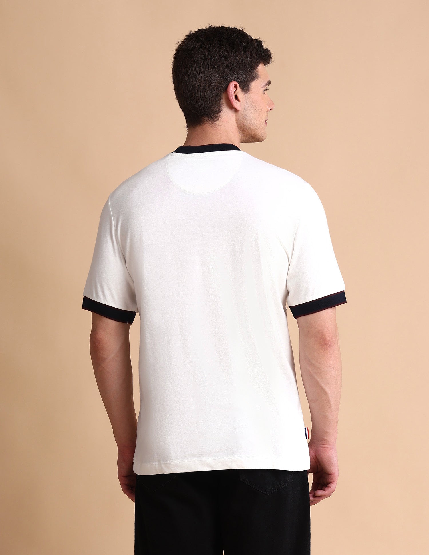 Pure Cotton Muscle Fit T-Shirt Ivory - U.S. POLO ASSN. | Large