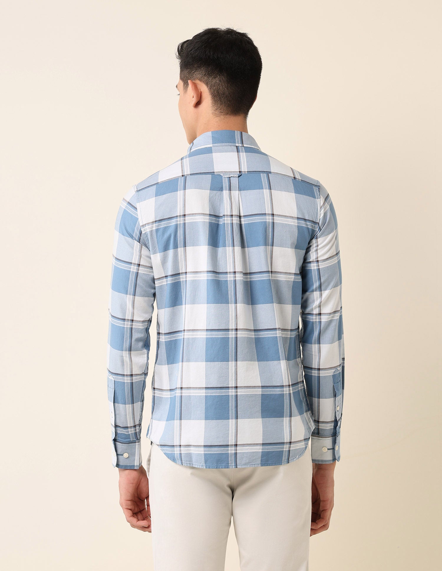 Buffalo Checked Pure Cotton Shirt Blue - U.S. POLO ASSN. | Large